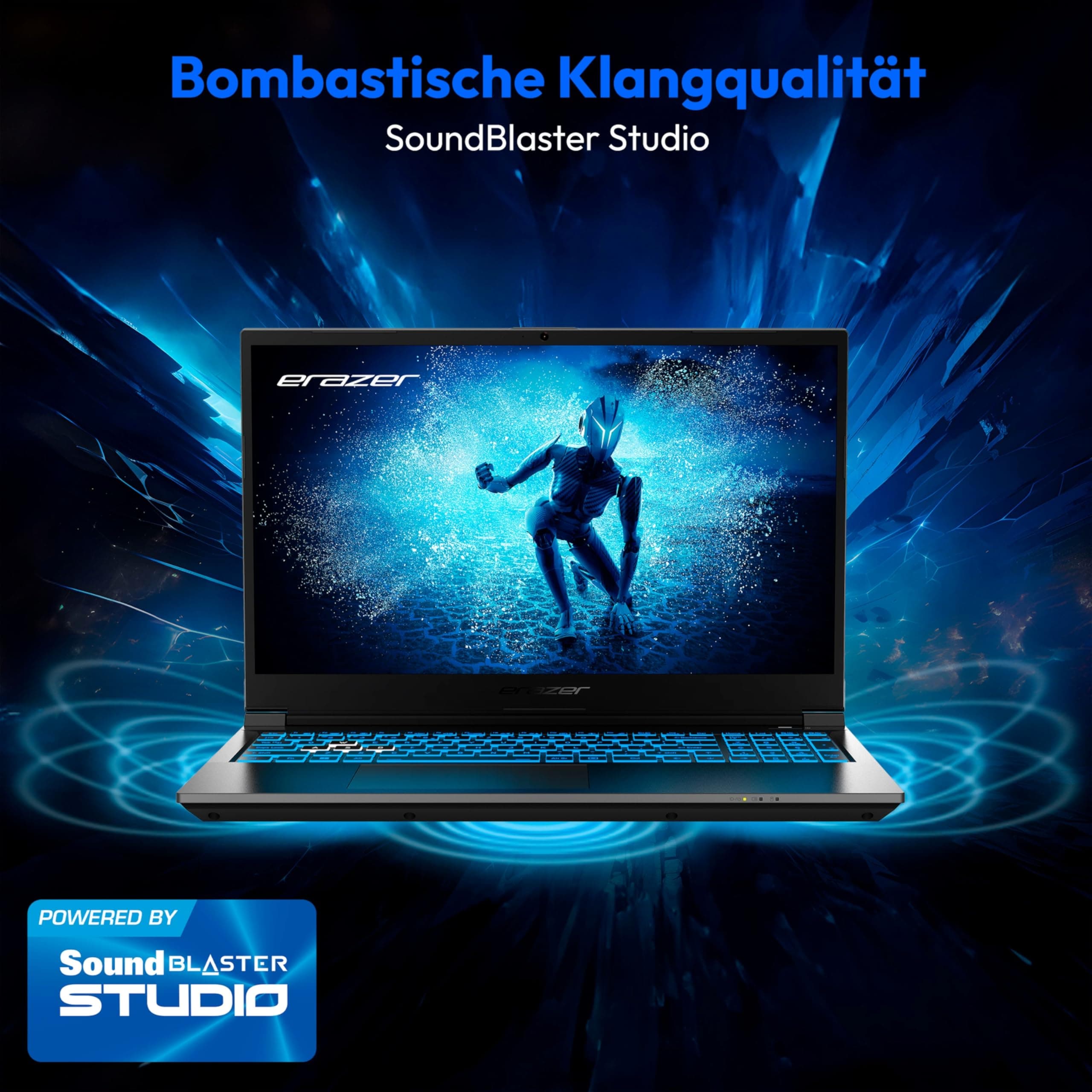 ERAZER Deputy P60 39,6 cm (15,6 Zoll 144hz) Full HD Gaming Laptop (Intel Core i7-13620H, 32GB DDR4 RAM, 2TB PCIe SSD, NVIDIA GeForce RTX 4070 12 GB GDDR6X, RGB Backlit Keyboard, Win 11 Home) Core i7-13620H 32.0 GB 2000.0 GB Nvidia GeForce RTX 4070 Bild 4