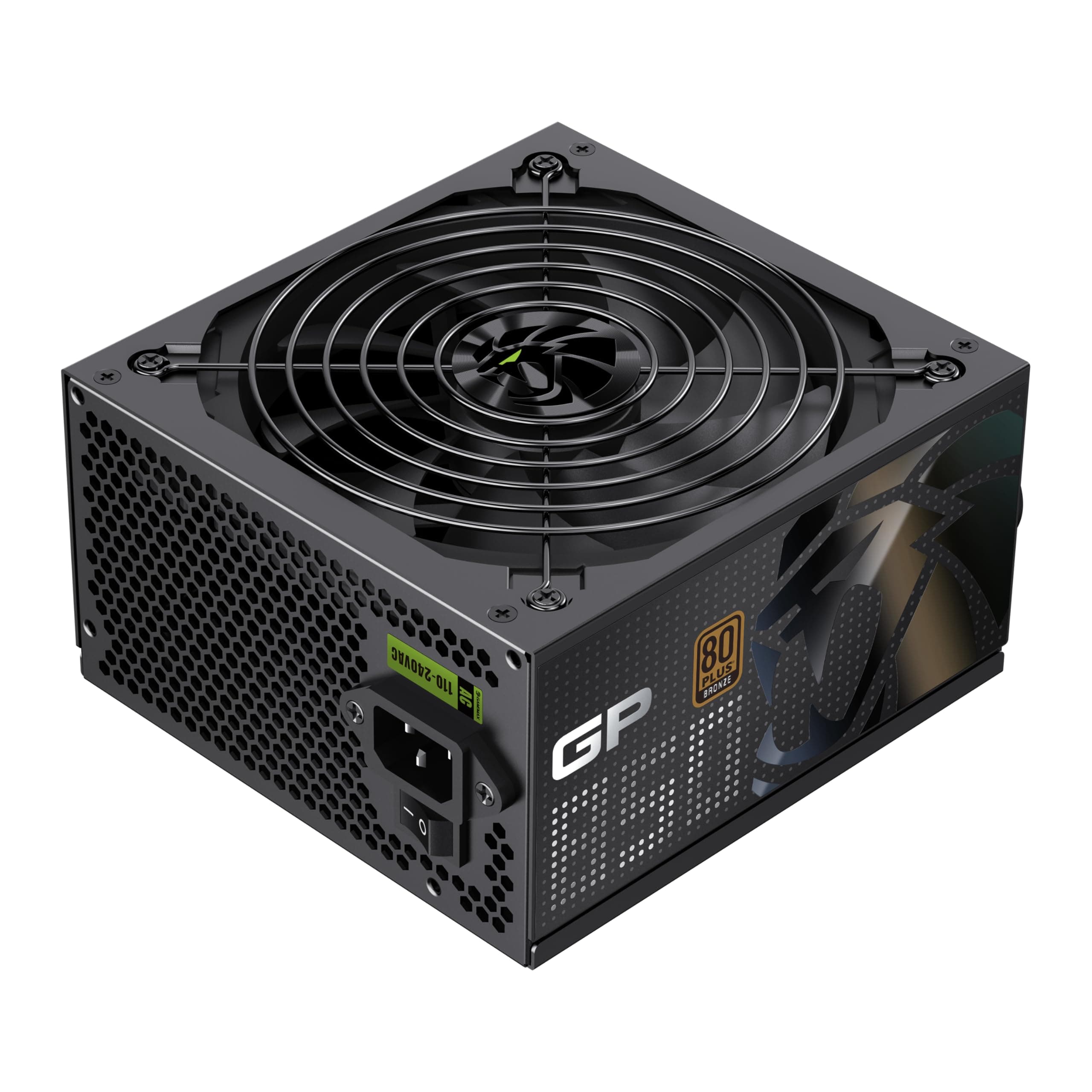 GAMEMAX GP 850B Netzteil PC 850W, Nicht-modular, 80 Plus Bronze, DC-to-DC, 140mm HDB Lüfter, Flache Schwarze Kabel, 9 Schutzfunktionen, 5 Jahre Garantie, Schwarz 850 Watt
