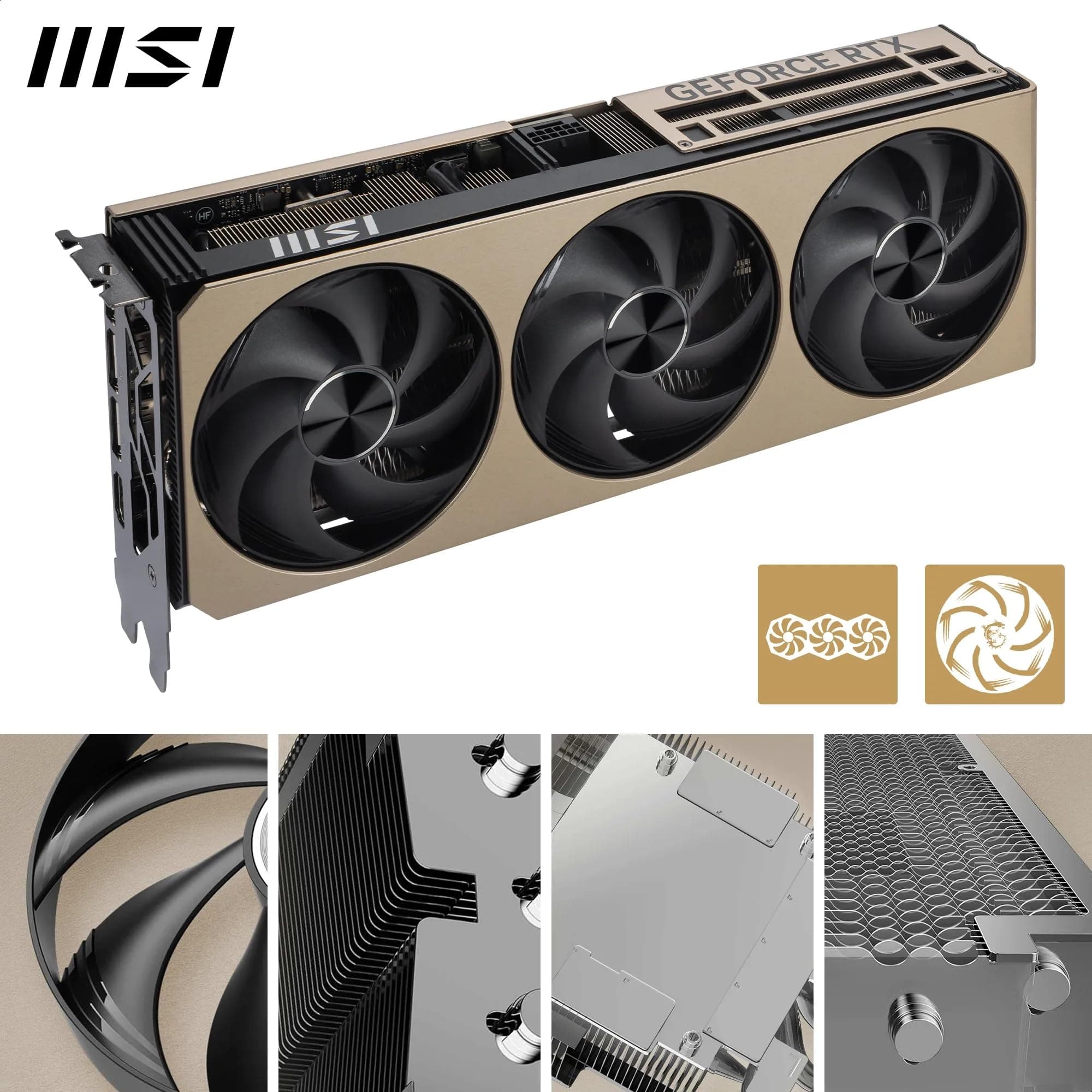 MSI GeForce RTX 5070 12G Inspire 3X OC - 12GB GDDR7 (28Gbps/192-bit), PCIe 5, Boost: 2542 MHz, HDMI 2.1b, DisplayPort 2.1b Bild 7