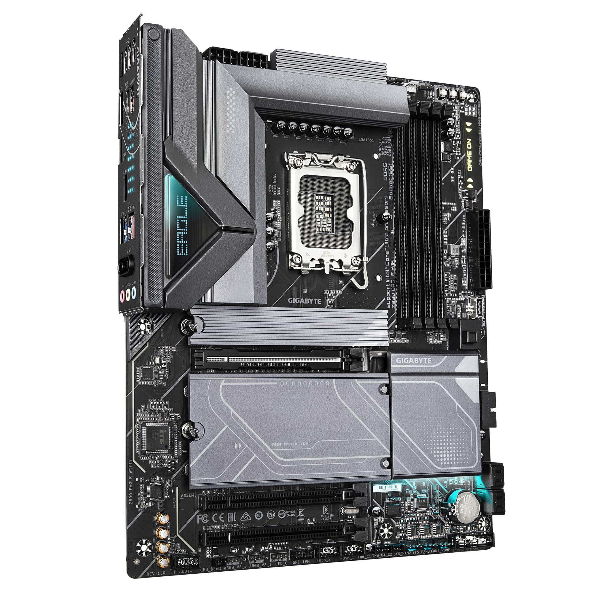 GIGABYTE Z890 Eagle WIFI7 Motherboard - Unterstützt Intel Core Ultra (Serie 2) CPUs, 14+1+2 Phasen VRM, bis zu 8800MHz DDR5 (OC), 1xPCIe 5.0 + 3xPCIe 4.0, Wi-Fi 7, 2.5GbE LAN, Thunderbolt 4 Bild 5