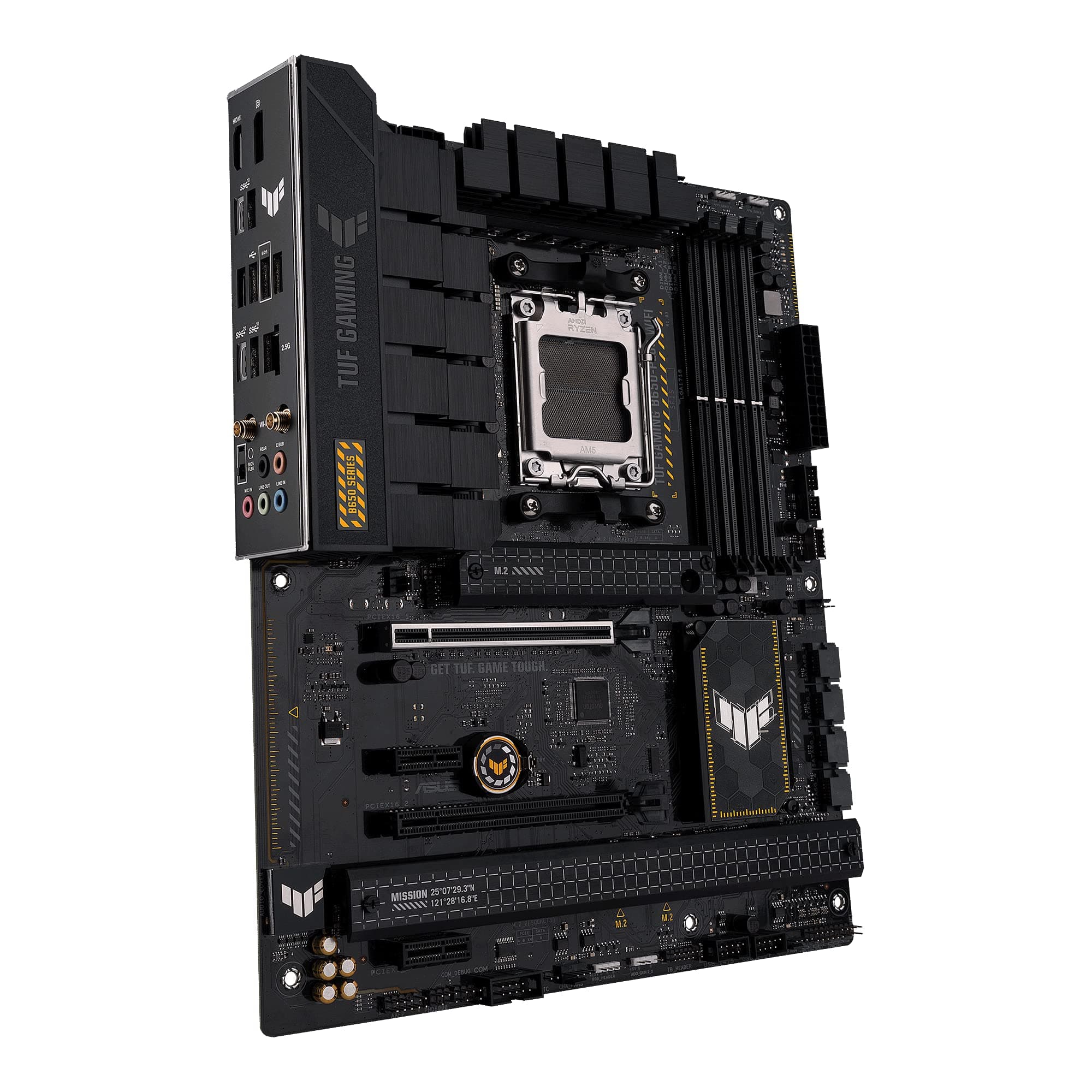 ASUS TUF Gaming B650-PLUS WiFi Mainboard Sockel AMD AM5 (Ryzen 7000, ATX, PCIe 5.0, DDR5-Speicher, 14 Power Stages, USB 3.2 Gen 2x2 Typ-C, WiFi6, Aura Sync) Bild 7
