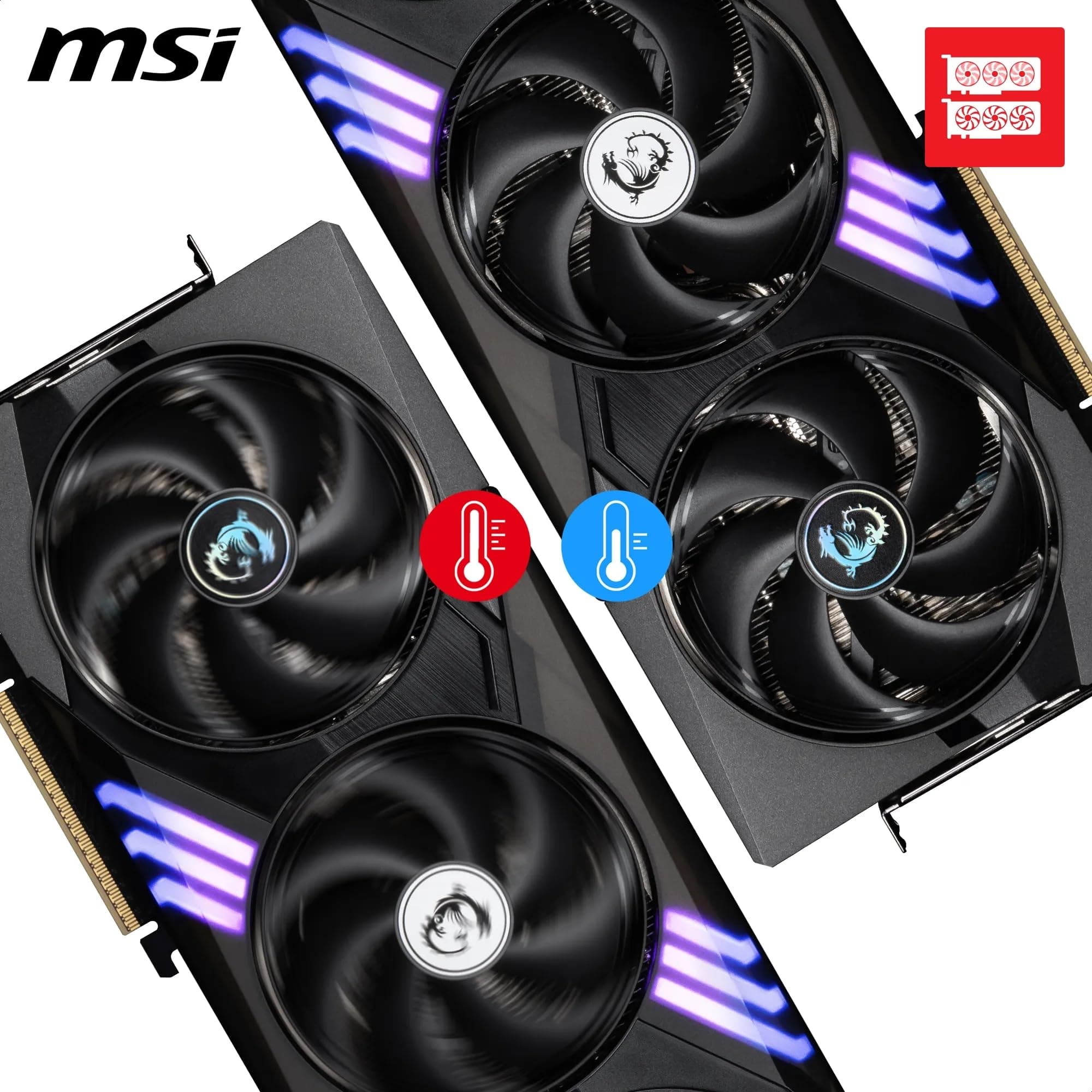 MSI GeForce RTX 5070 12G Gaming Trio OC - 12GB GDDR7 (28Gbps/192-bit), PCIe 5, Boost: 2610 MHz, HDMI 2.1b, DisplayPort 2.1b Bild 5