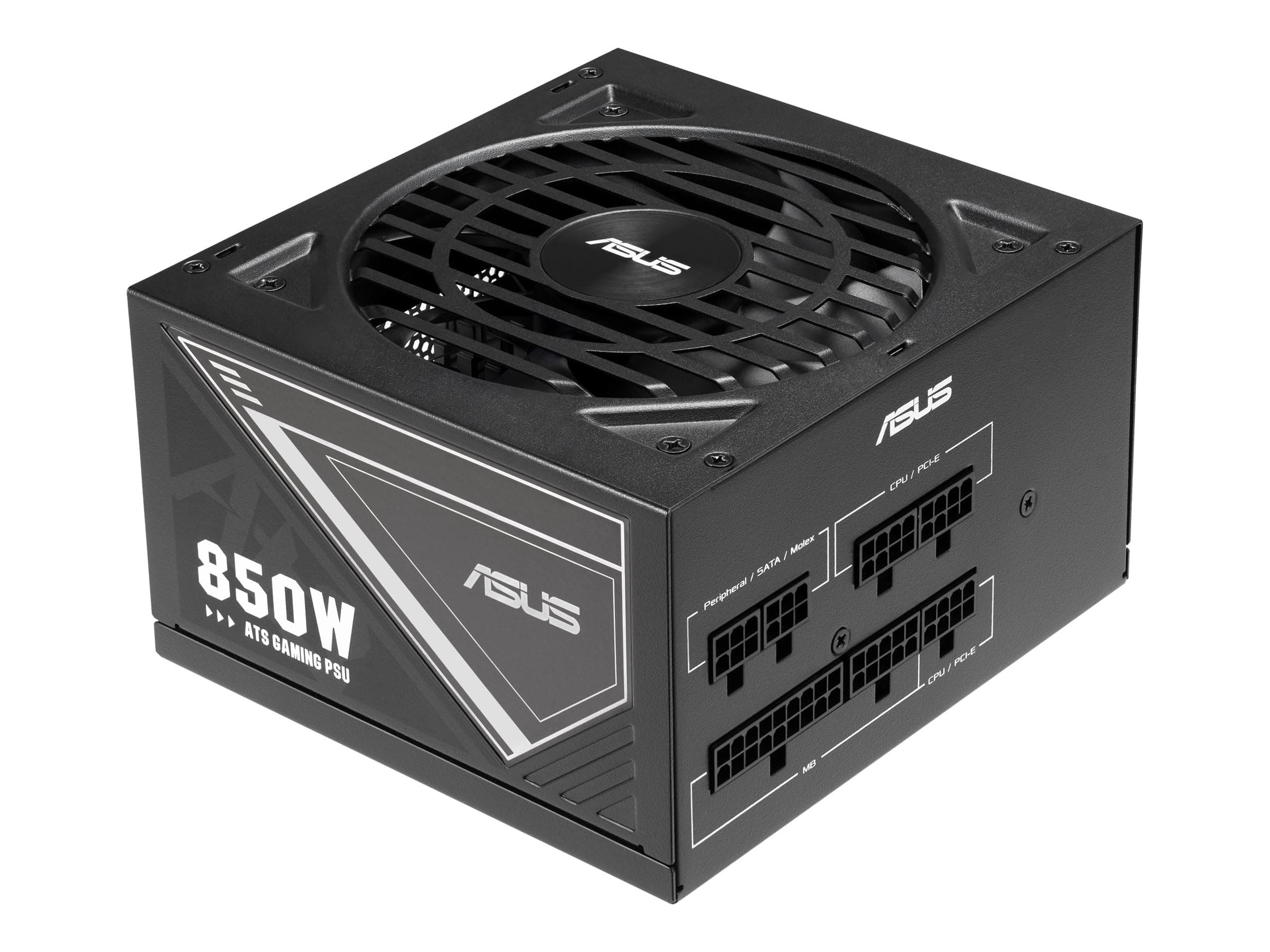 ASUS 850W-ATS Gold Gaming Netzteil (80-Plus-Gold-Zertifizierung, Low-ESR-Elektrolytkondensatoren, Lüfter mit Doppelkugellagern, DIY-freundlicher CPU-Stromanschluss) Bild 2