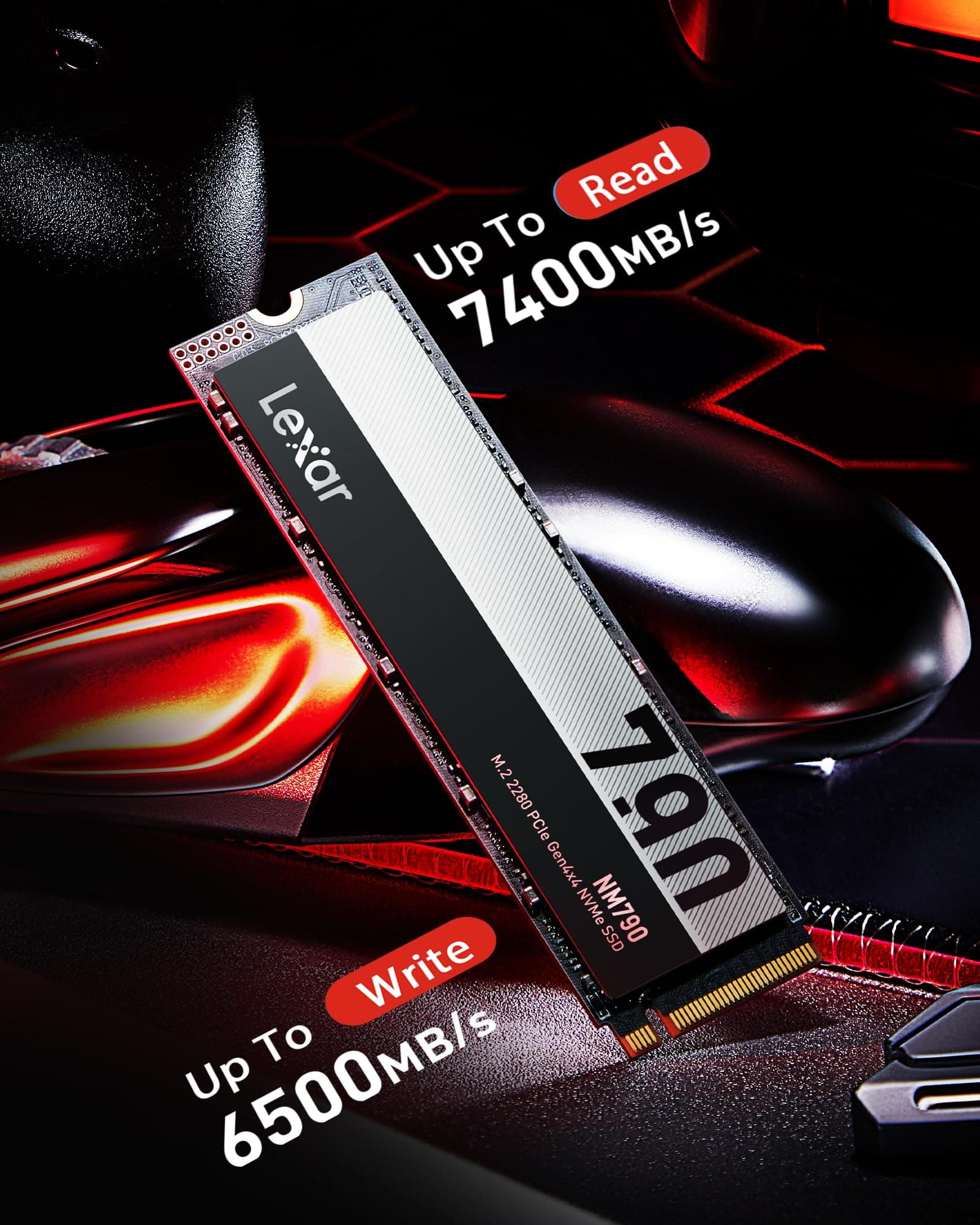 Lexar SSD 2TB 7400/6500 NM790 M.2 Lex NVME Bild 5