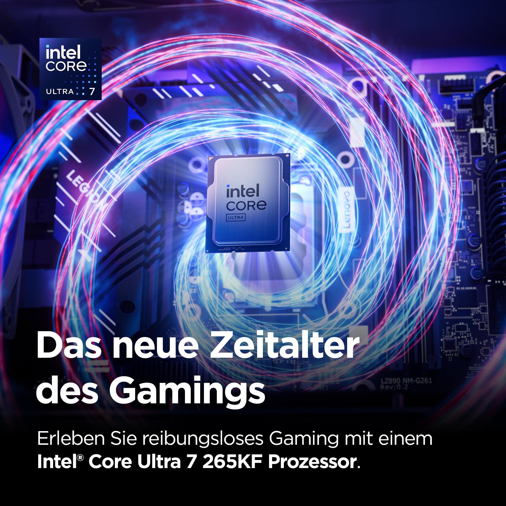 Lenovo Legion Tower 5i Gaming AI Desktop-PC | NVIDIA GeForce RTX 5070 | Intel Core Ultra 7 265KF | 32GB RAM | 2TB SSD | Win11 | Eclipse Black | Transparente Abdeckung | 30L | 3 Monate GamePass Intel Core Ultra 7 265KF NVIDIA GeForce RTX 5070 Bild 5