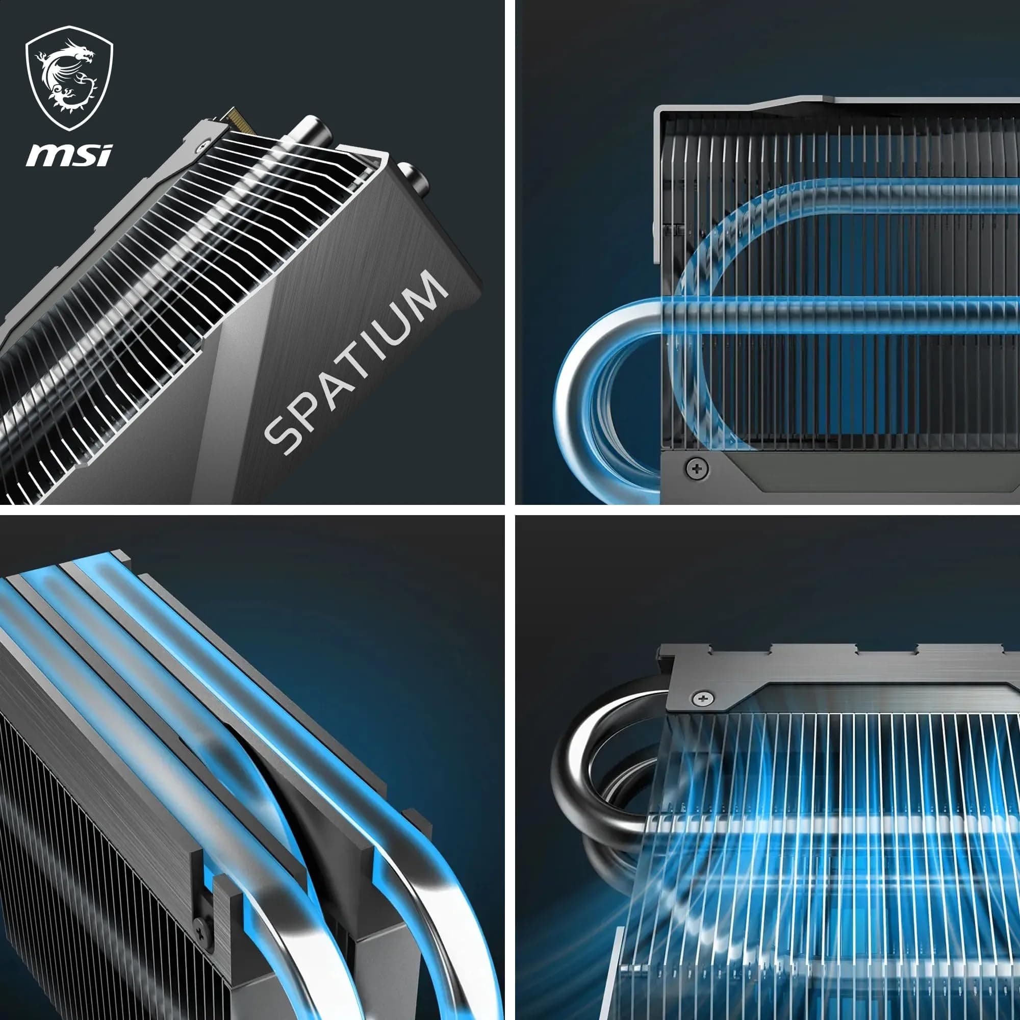 MSI SPATIUM M570 PRO FROZR SSD 2TB mit Kühlkörper - PCIe 5.0 NVMe M.2, 12.400MB/s Lesen & 11.800MB/s Schreiben, 3D NAND, integrierte Datensicherheit - 1400 TBW Bild 5