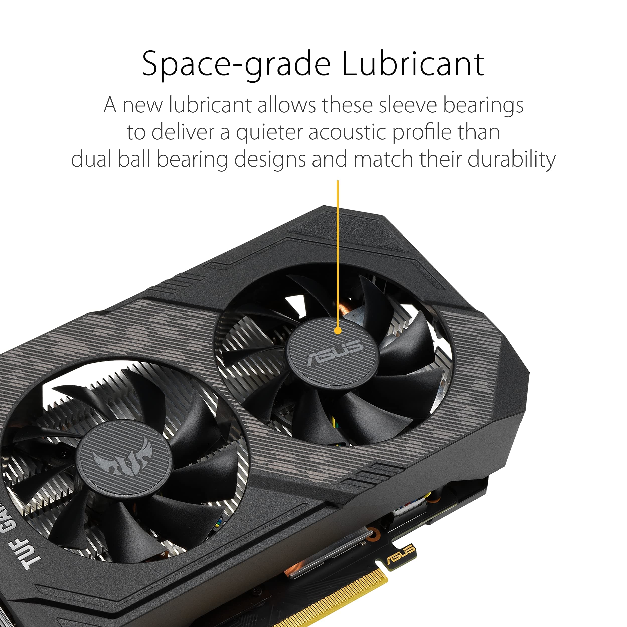 ASUS TUF NVIDIA GeForce GTX 1660 TI 6G OC Edition Gaming Grafikkarte (PCIe 3.0, 6GB GDDR6 Speicher, HDMI 2.0b, DIsplayPort 1.4, Nvidia Turing, TUF-GTX1660TI-O6G-Evo-Gaming) Schwarz Bild 3