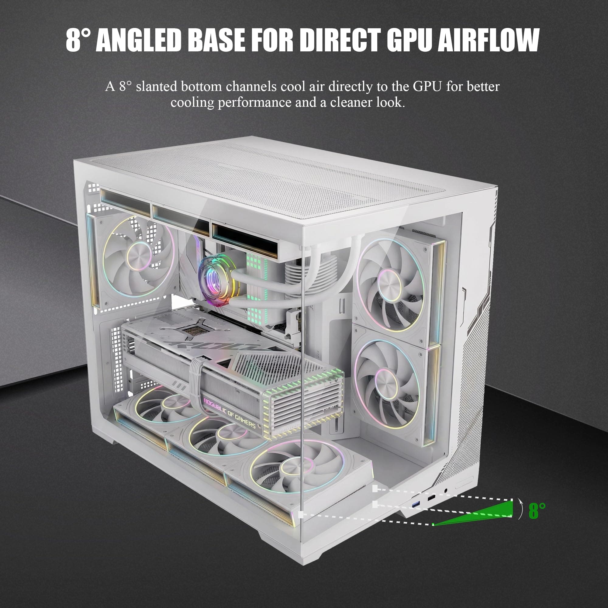 ATX PC-Gehäuse Zero White Bild 5