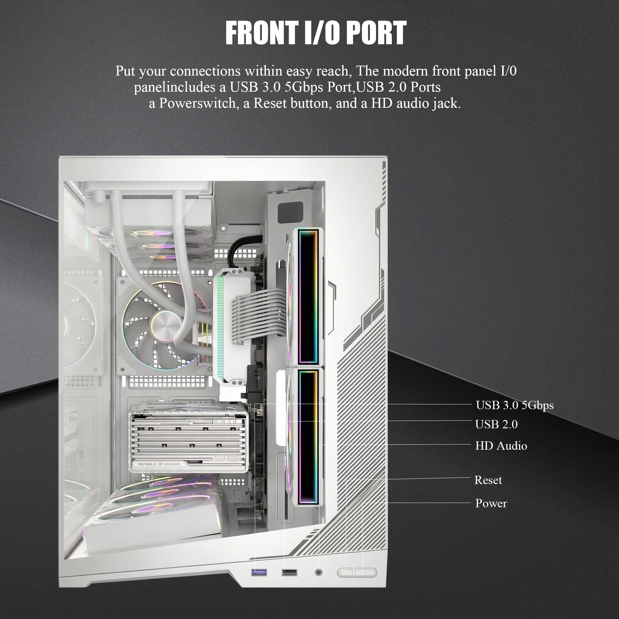 ATX PC-Gehäuse Zero White Bild 7
