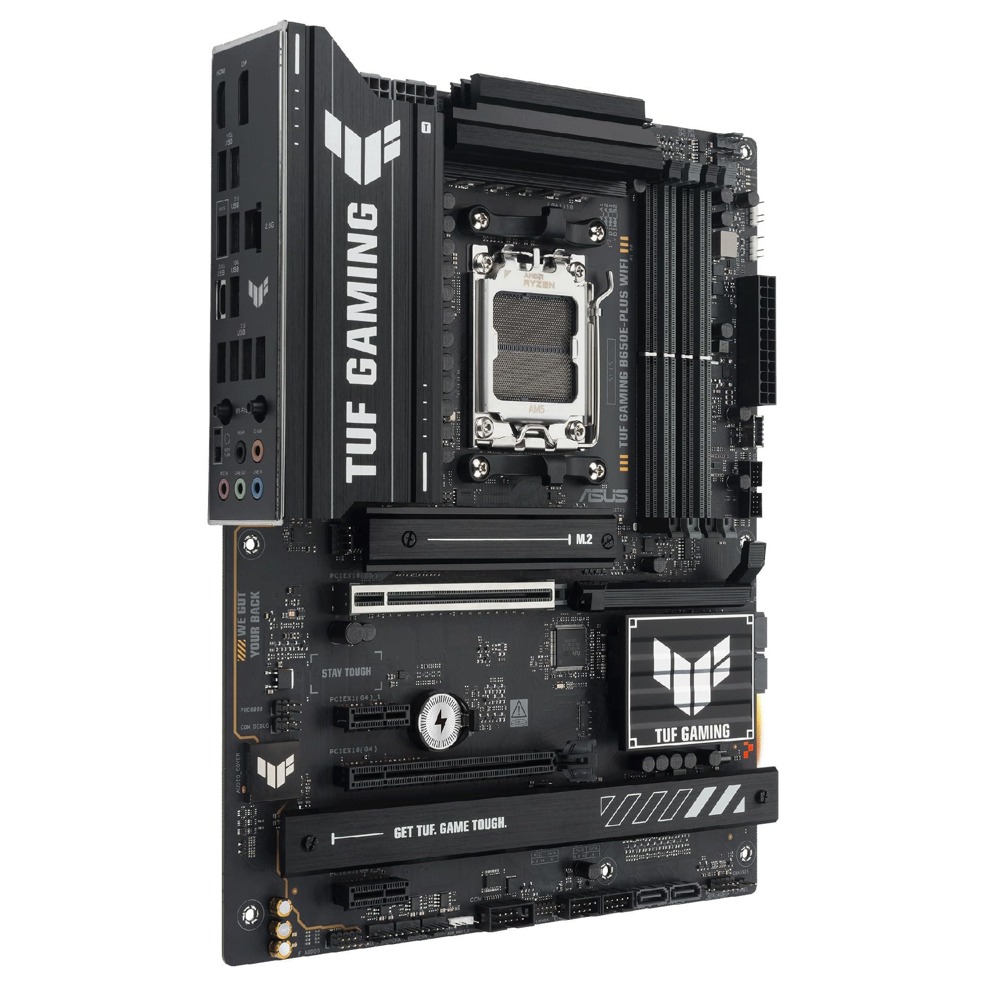 ASUS TUF Gaming B650E-PLUS WiFi Mainboard Sockel AMD AM5 (Ryzen 9000, ATX, PCIe 5.0, DDR5-Speicher, WiFi 6E, PCIe Q-Release, BIOS Flashback, Aura Sync) Bild 7