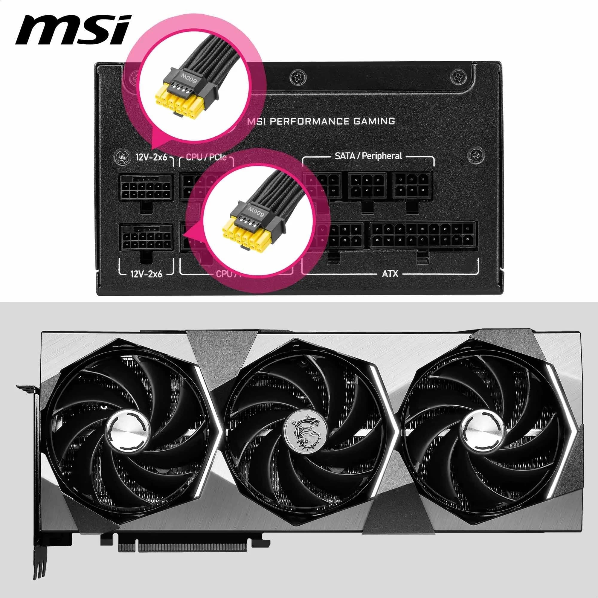 MSI MPG A1000GS PCIE5 Netzteil, 1000 W, 80 Plus Gold, ATX 3.1, PCIe 5.1 GPU-Unterstützung, Dual-Native 12V-2x6, Kabel mit zweifarbigen 12V-2x6 Anschlüssen, ATX-Netzteil, Modulare Kabel Bild 7