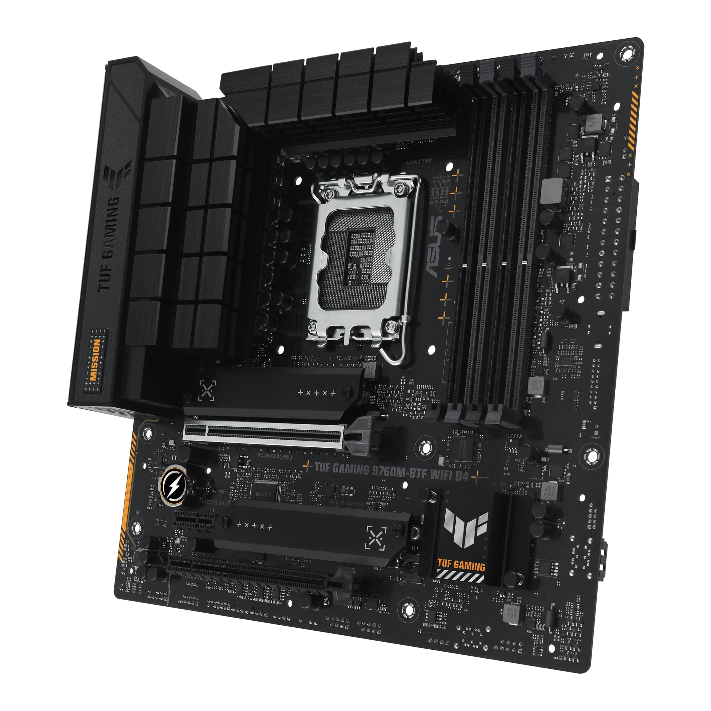 ASUS TUF Gaming B760M-BTF WiFi D4 Mainboard Sockel Intel LGA 1700 (Intel B760, mATX, DDR4 Speicher, PCIe 5.0, 2X M.2, WiFi 6, Thunderbolt 4, Aura Sync) Bild 8