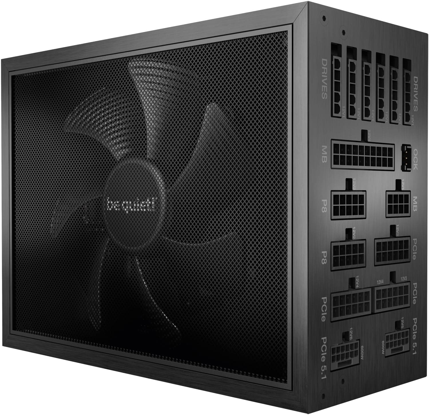 be quiet! Dark Power Pro 13 1300W, ATX 3.0, 80 Plus Titanium, Digital-Steuerung, nahe unhörbarer Silent Wings Lüfter, für PCIe 5.0 und PCIe 6+2 Grafikkarten, 2X 12VHPWR Kabel enthalten, BN331 Bild 2