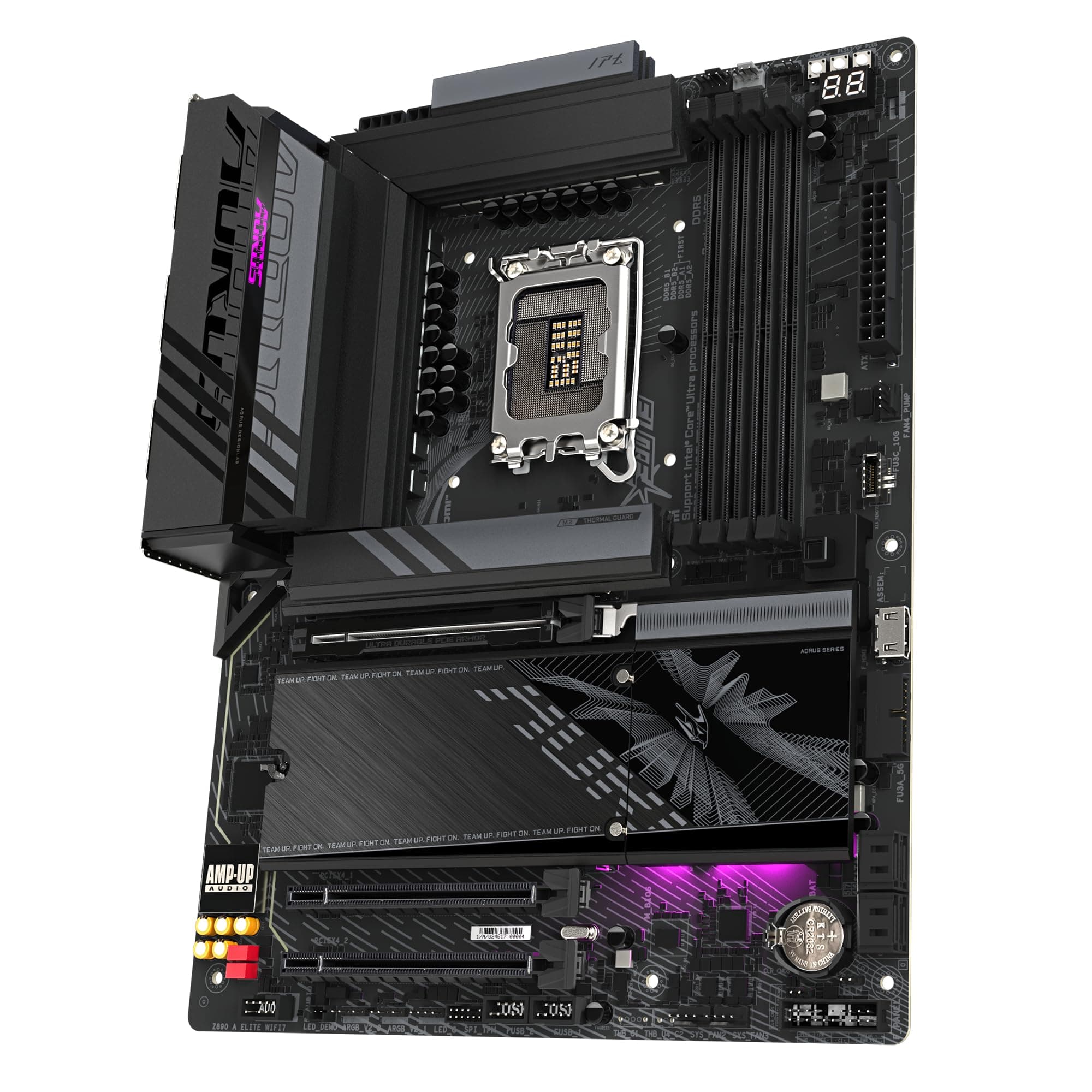 GIGABYTE Z890 AORUS Elite WIFI7 Motherboard - Unterstützt Intel Core Ultra (Serie 2) CPUs, 16+1+2 Phasen VRM, bis zu 8800MHz DDR5 (OC), 1xPCIe 5.0 + 3xPCIe 4.0, Wi-Fi 7, 2.5GbE LAN, Thunderbolt 4 Bild 7