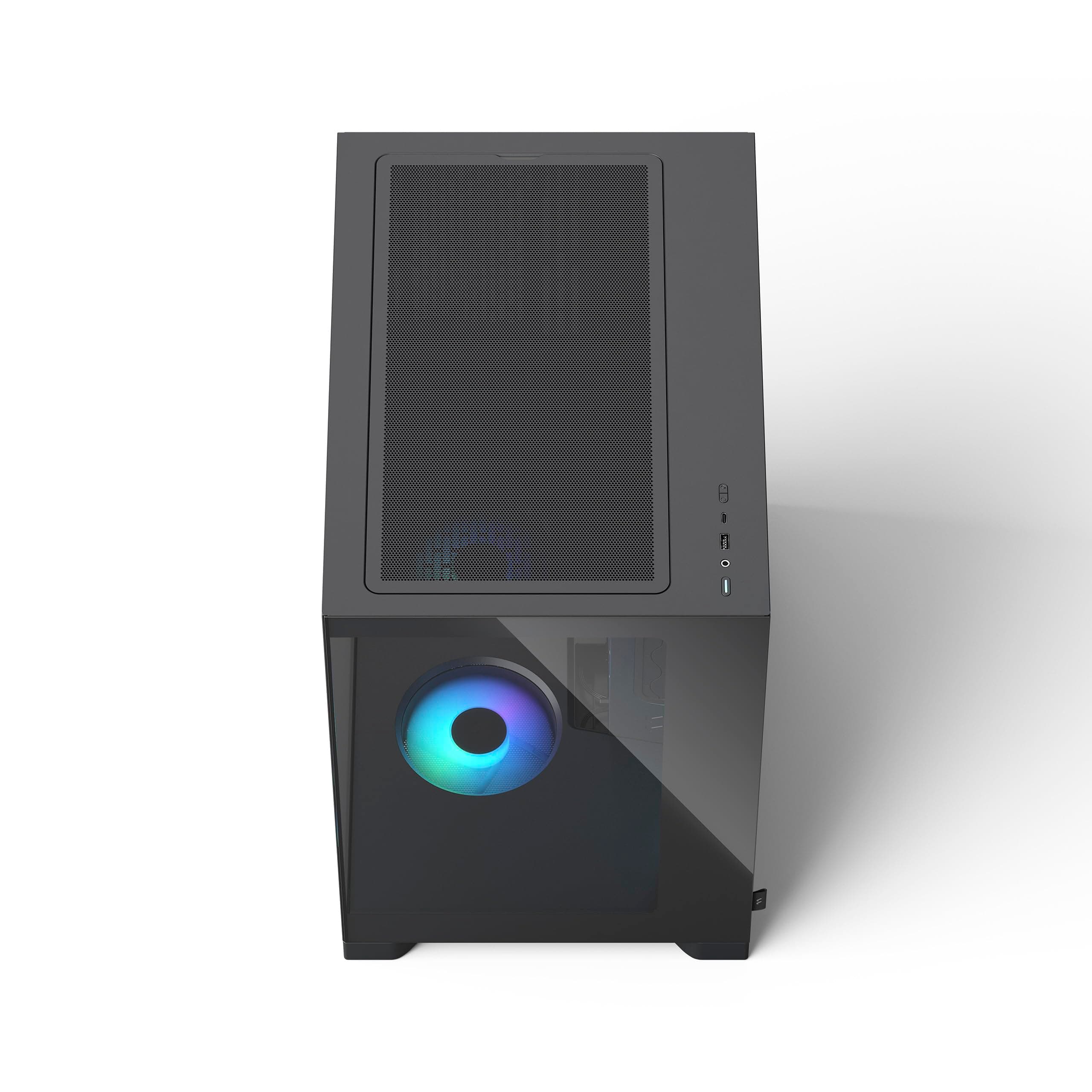 Fractal Design Pop 2 Vision Black RGB PC‑Gaming‑Gehäuse mit Panoramaglas – Dual‑Kammer‑Design – 4 RGB‑Reverse‑Lüfter – ATX/E‑ATX/mATX/ITX Bild 7