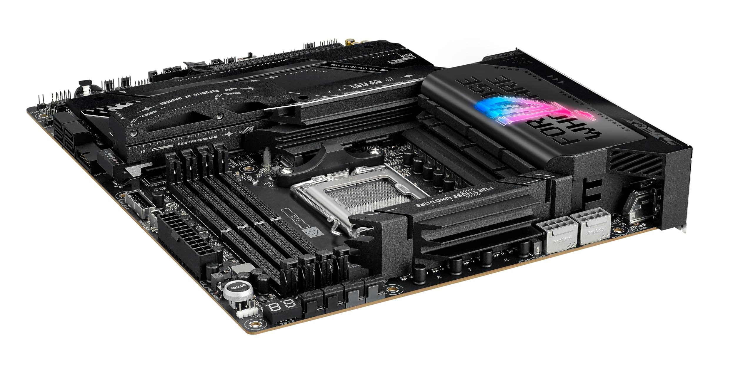 ASUS ROG Strix X870E-E Gaming WiFi Mainboard Sockel AM5 (AMD, X870E, ATX, 18+2+2 Power Stages, Dynamic OC Switcher, Core Flex, DDR5, WiFi 7, M.2, PCIe 5.0) Bild 5