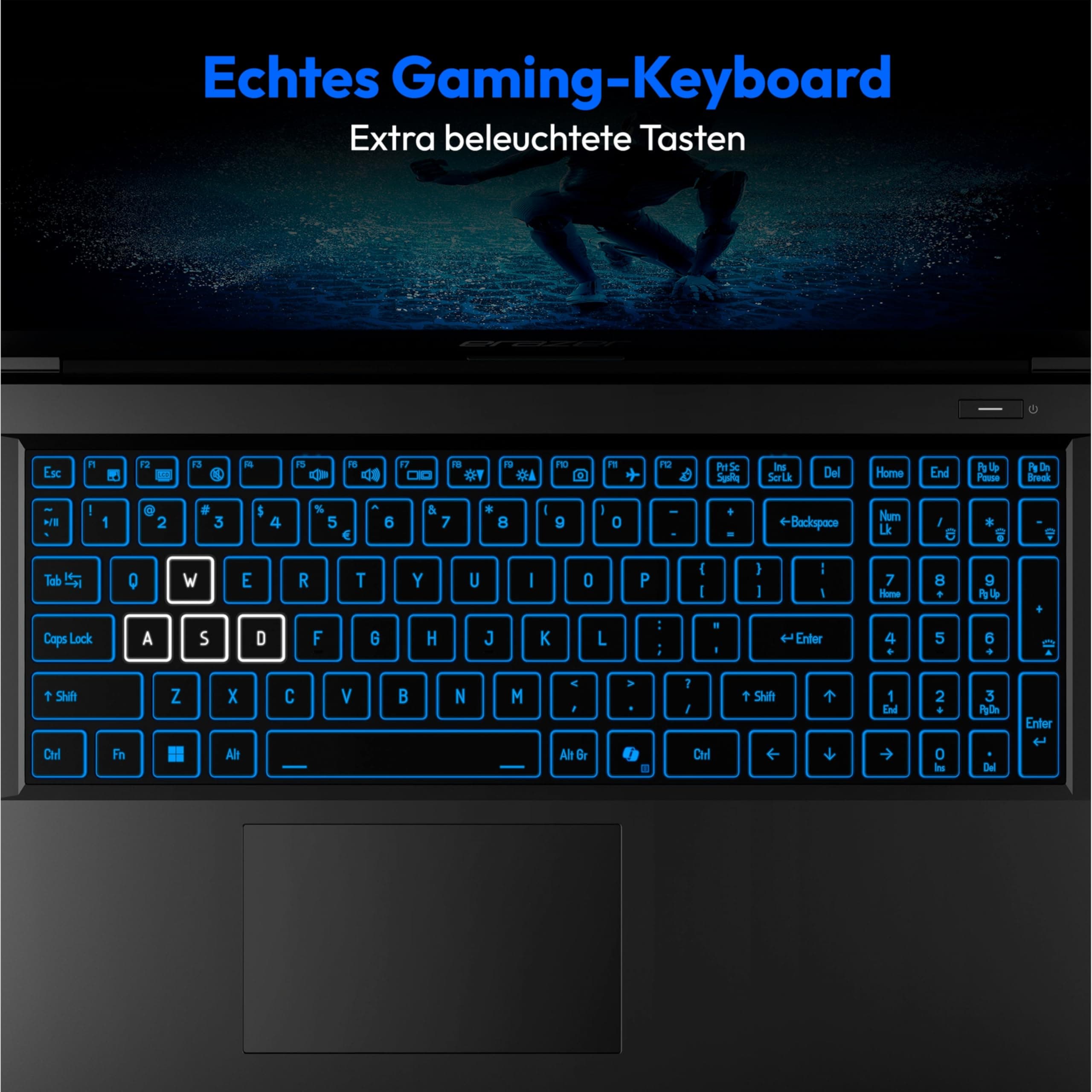 ERAZER Deputy P60i 39,6 cm (15,6" Zoll 144Hz) Full HD Gaming Laptop (Intel Core i7-13620H, 16GB DDR4 RAM, 1TB SSD, GeForce RTX 4060 8GB GDDR6, Win 11 Home) Core i7-13620H 16.0 GB 1000.0 GB NVIDIA GeForce RTX 4060 Bild 3