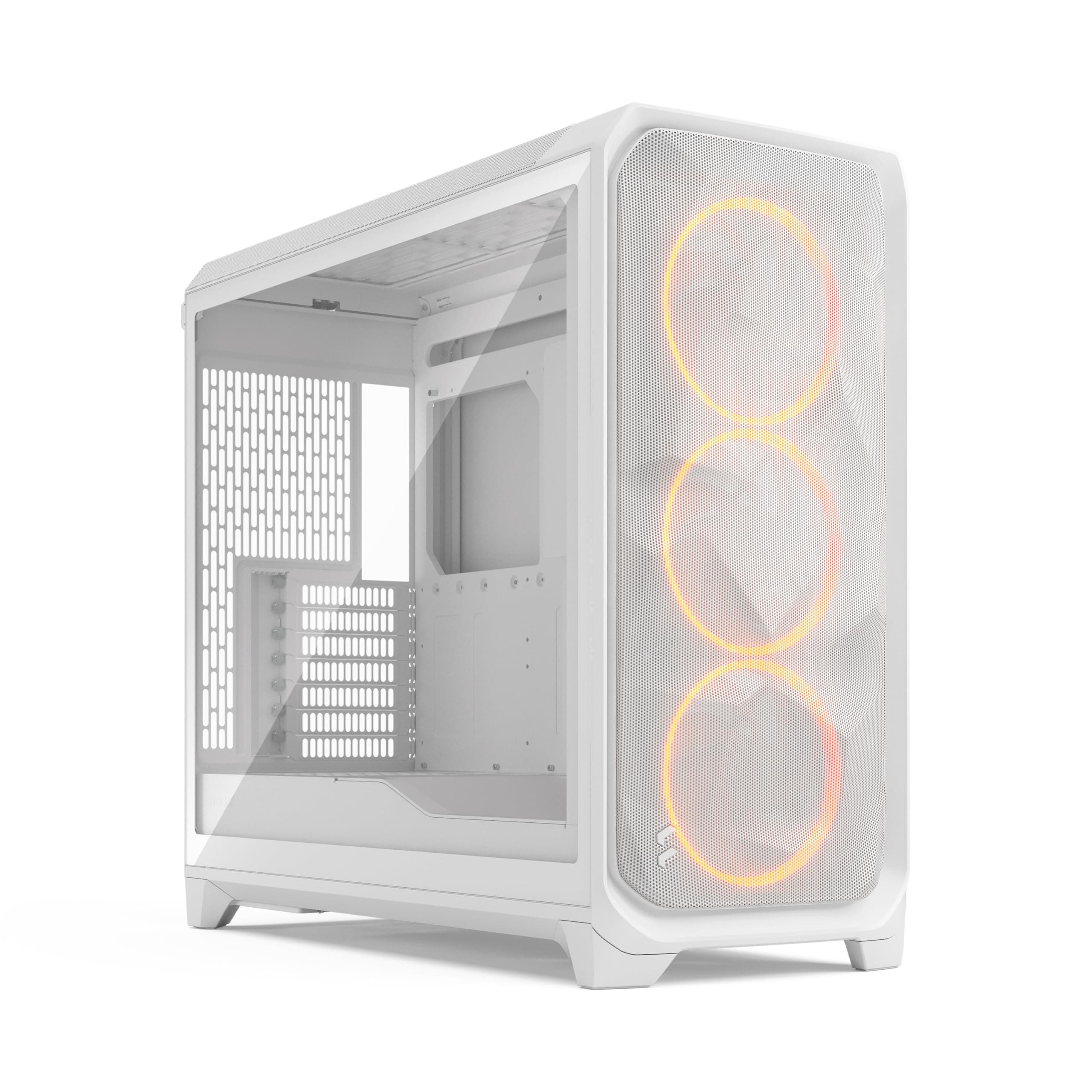 Fractal Design Meshify 3 XL White Tempered Glass Clear Tint - Gaming Computer-Gehäuse – Facetten-Mesh-Front – DREI Momentum 14 Lüfter enthalten – GPUs bis 512mm Länge - E-ATX/ATX/mATX Unterstützung Meshify 3 XL RGB Weiß