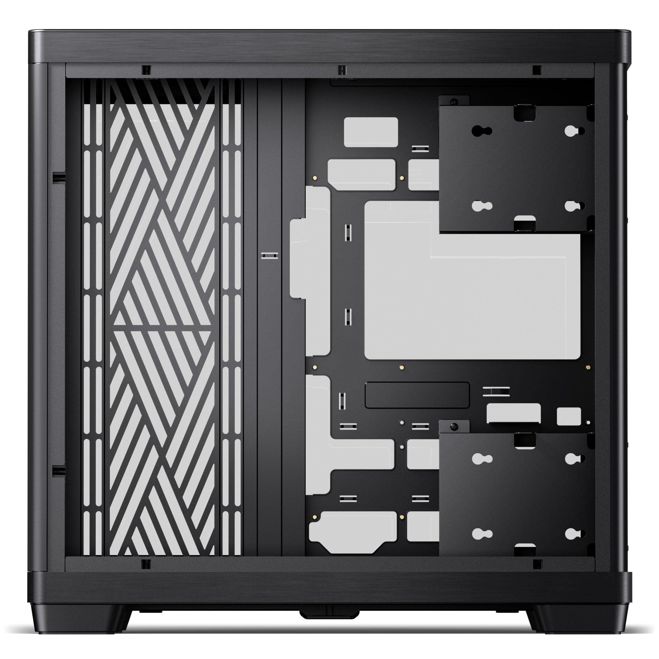 Jonsbo TK-4 PC-Gehäuse Schwarz | ATX Midi-Tower mit Panoramic Tempered Glass für 420 mm Radiatoren & 460 mm GPUs – Ready für Custom Loops Bild 7