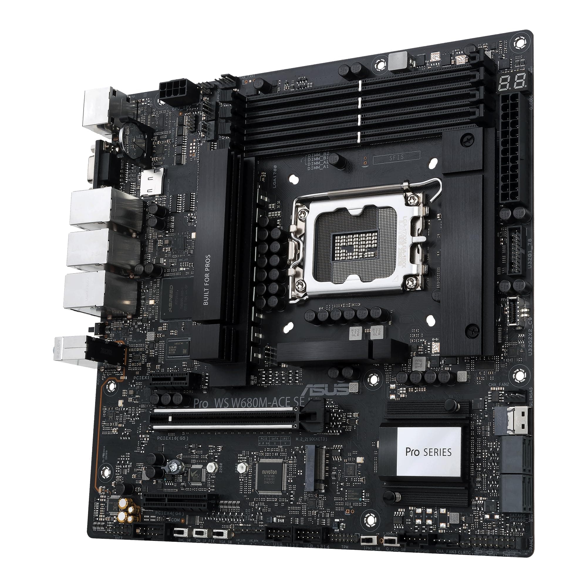 ASUS PRO WS W880-ACE SE Workstation Mainboard Sockel Intel LGA1851 (ATX, PCIe 5.0, DDR5, Dual 2.5GB Ethernet, 4X M.2, BIOS Flashback, AI Cooling II) Bild 5