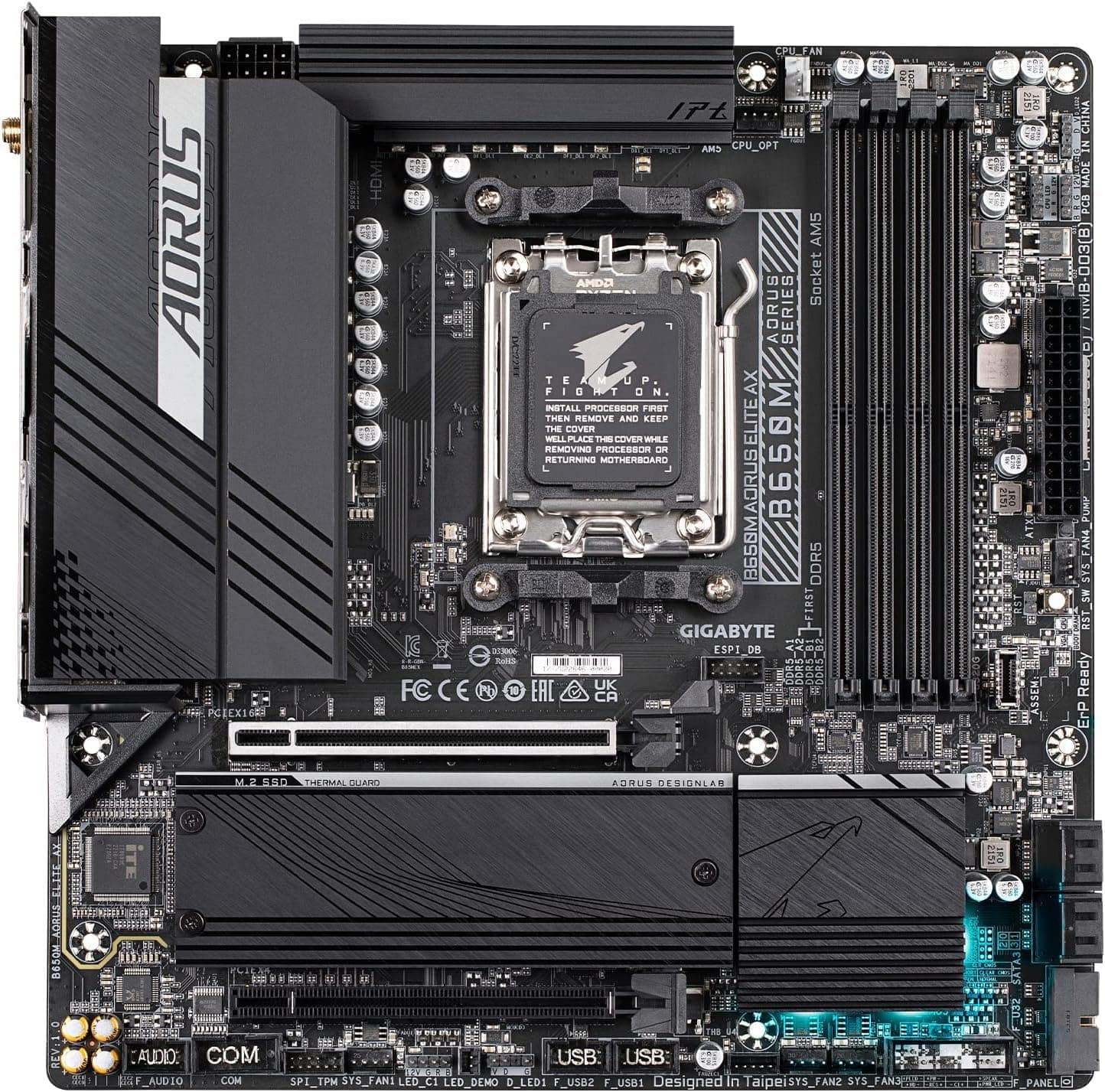 AMD Ryzen 7 9700X CPU Prozessor Bundle mit GIGABYTE B650M AORUS Elite AX Gaming Motherboard (AM5, Micro-ATX, DDR5, PCIe 5.0 M.2, USB 3.2 Gen2X2 Type-C) AMD Ryzen 7 9700X+ Gigabyte B650M AORUS ELITE AX Bild 5