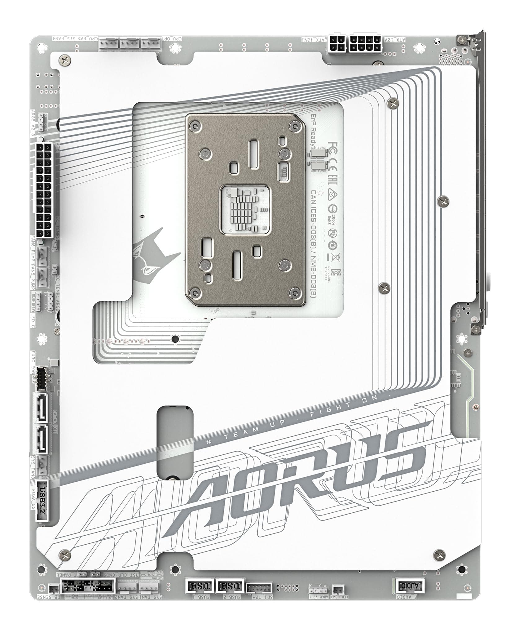 GIGABYTE X870 AORUS Stealth Ice Mainboard – Unterstützt AMD Ryzen 9000 CPUs, digitales 16+2+2 Phasen VRM, bis zu 8200 MHz DDR5 (OC), 2 x PCIe 5.0 + 2 x PCIe 4.0, Wi-Fi 7, 5 GbE LAN, USB 4 Bild 5