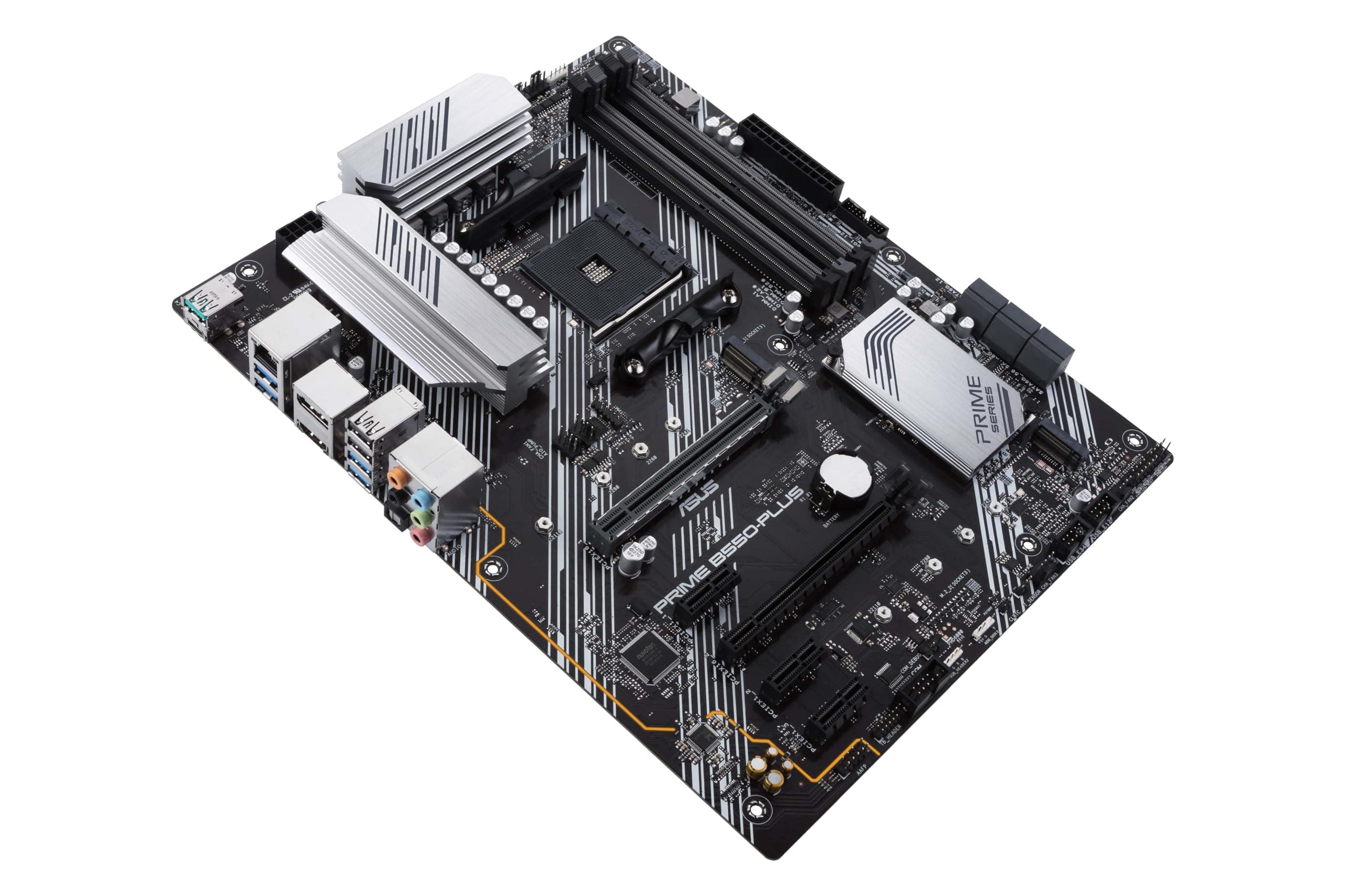 ASUS Prime B550-Plus Gaming Mainboard Sockel AM4 (ATX, Ryzen, PCIe 4.0, 2X M-2, 1Gbit/s-Ethernet, SATA 6Gbit/s, USB 3.2 Gen 2 Typ-A/C, Unterstützung für Aura Sync RGB Header) Bild 5