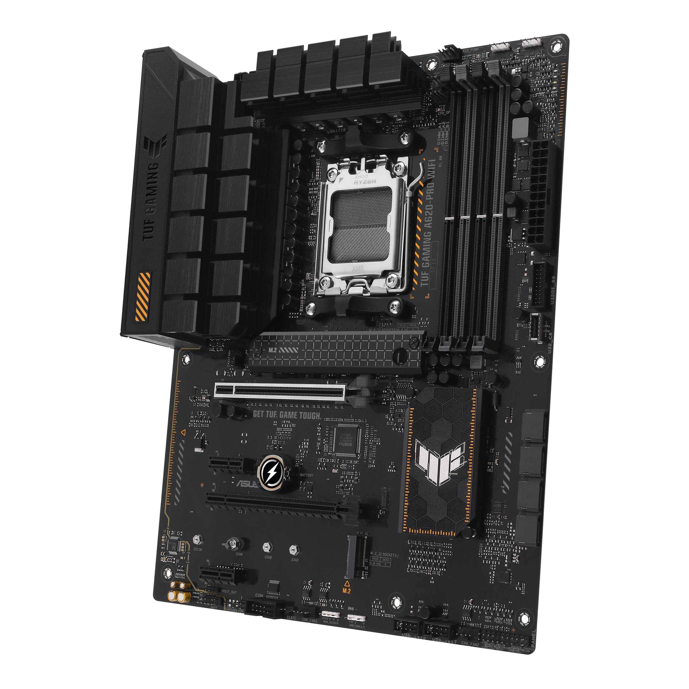 ASUS TUF Gaming A620M-PRO WiFi Mainboard Sockel AMD A620 (Ryzen 7000, ATX, DDR5 Speicher, PCIe 4.0, Wi-Fi 6, USB 3.2 Gen 2, Aura Sync) Bild 7