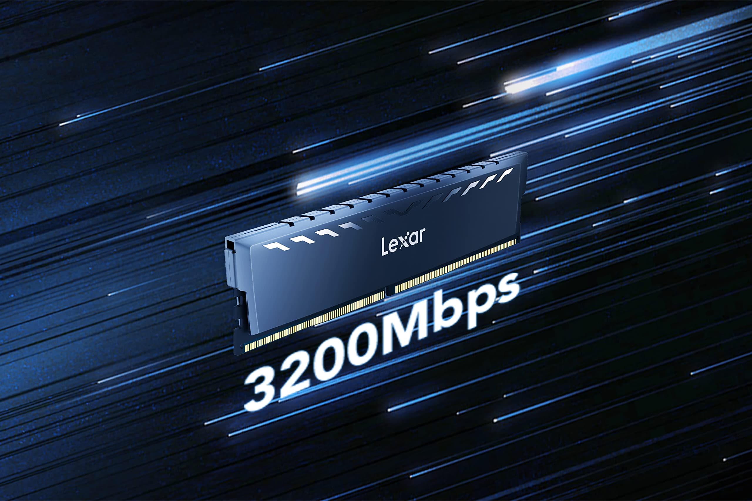 Lexar DDR4 RAM 16GB Kit (2x8GB) 3200 MHz, DRAM 288-Pin UDIMM Desktop Memory, XMP 2.0 Hochleistungs Arbeitsspeicher, CL16-18-18-38, 1.35V THOR 3200 MHz 16GB Kit (2x8GB) Bild 3