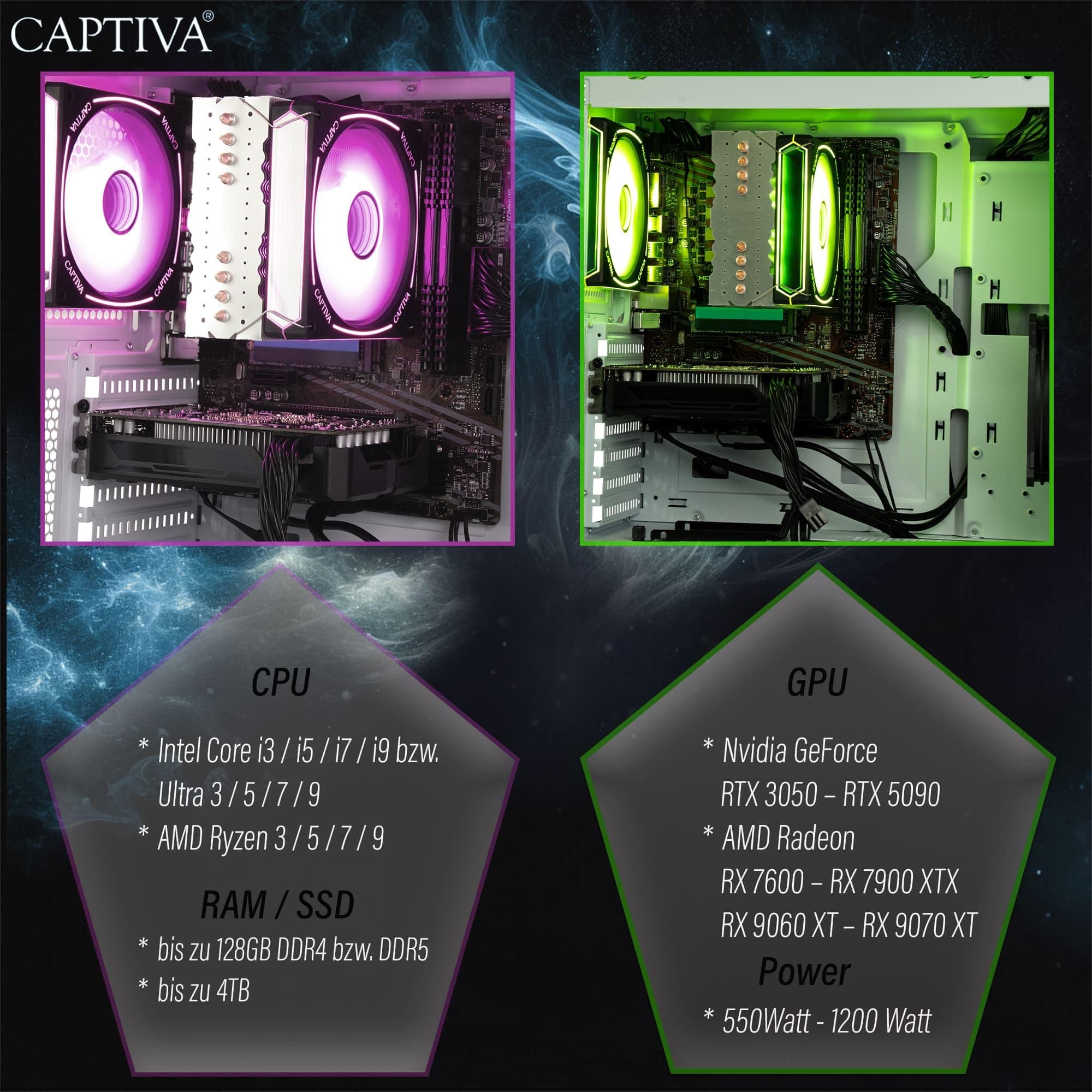 Captiva Gaming PC Bundle R93-482|R5 7500F|16GB DDR5|RTX 5060|1 TB|23.80"|Win11 Windows 11 Home 1000.0 GB 16.0 GB Bild 7
