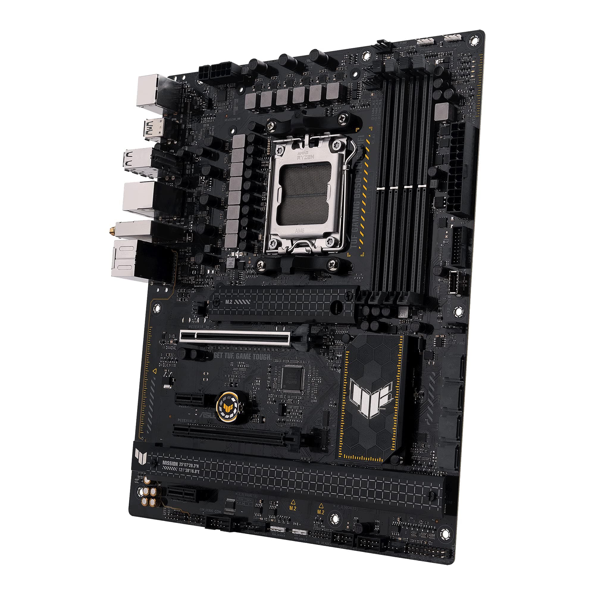 ASUS TUF Gaming B650-PLUS WiFi Mainboard Sockel AMD AM5 (Ryzen 7000, ATX, PCIe 5.0, DDR5-Speicher, 14 Power Stages, USB 3.2 Gen 2x2 Typ-C, WiFi6, Aura Sync) Bild 3