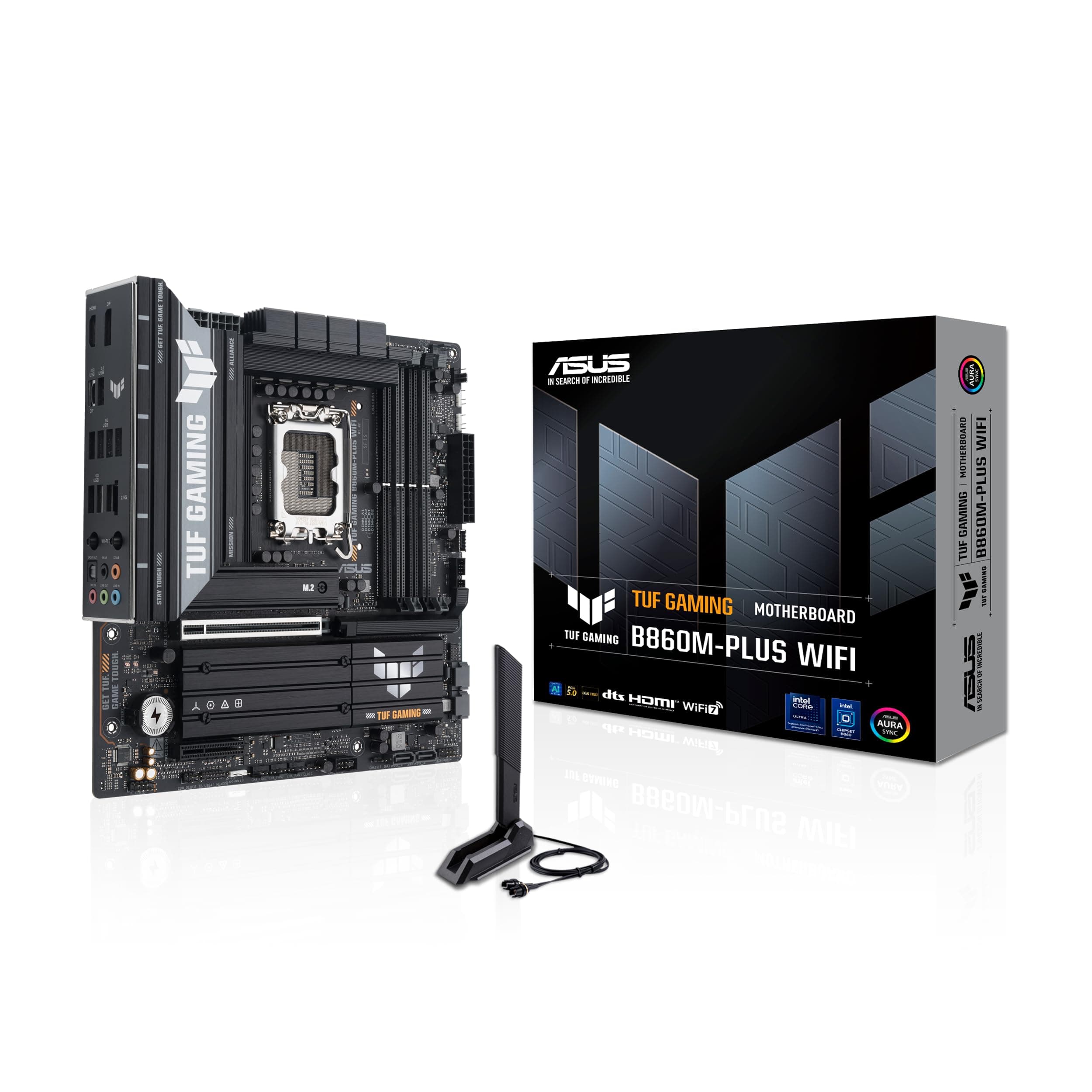 ASUS TUF Gaming B660M-PLUS WiFi Mainboard Sockel Intel LGA 1700 (Intel B660, mATX, DDR5 Speicher, Dual PCIe 4.0 M.2 Slots, Intel WiFi 6, Aura Sync) M-Plus WiFi TUF B660