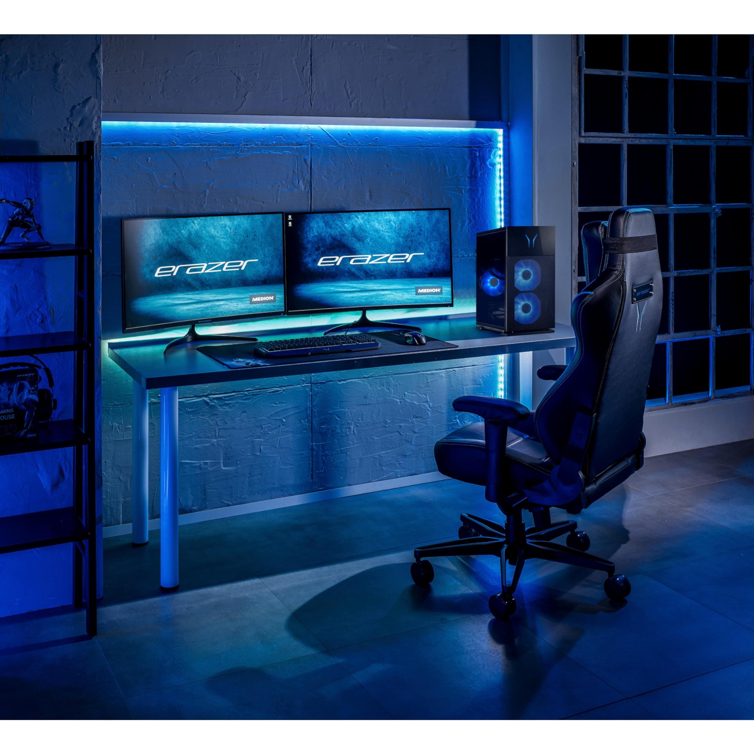 ERAZER Hunter X30 High-End Gaming Desktop PC (Intel Core i7-14700F, 32GB Kingston Fury Beast RGB DDR5 RAM, NVIDIA GeForce RTX 4070 Ti SUPER 16GB GDDR6X, 1TB PCIe SSD, Wasserkühlung, Win 11 Home) Core i7-14700F 32.0 GB 1000.0 GB Nvidia GeForce RTX 4070 Ti SUPER MD34965 Bild 6