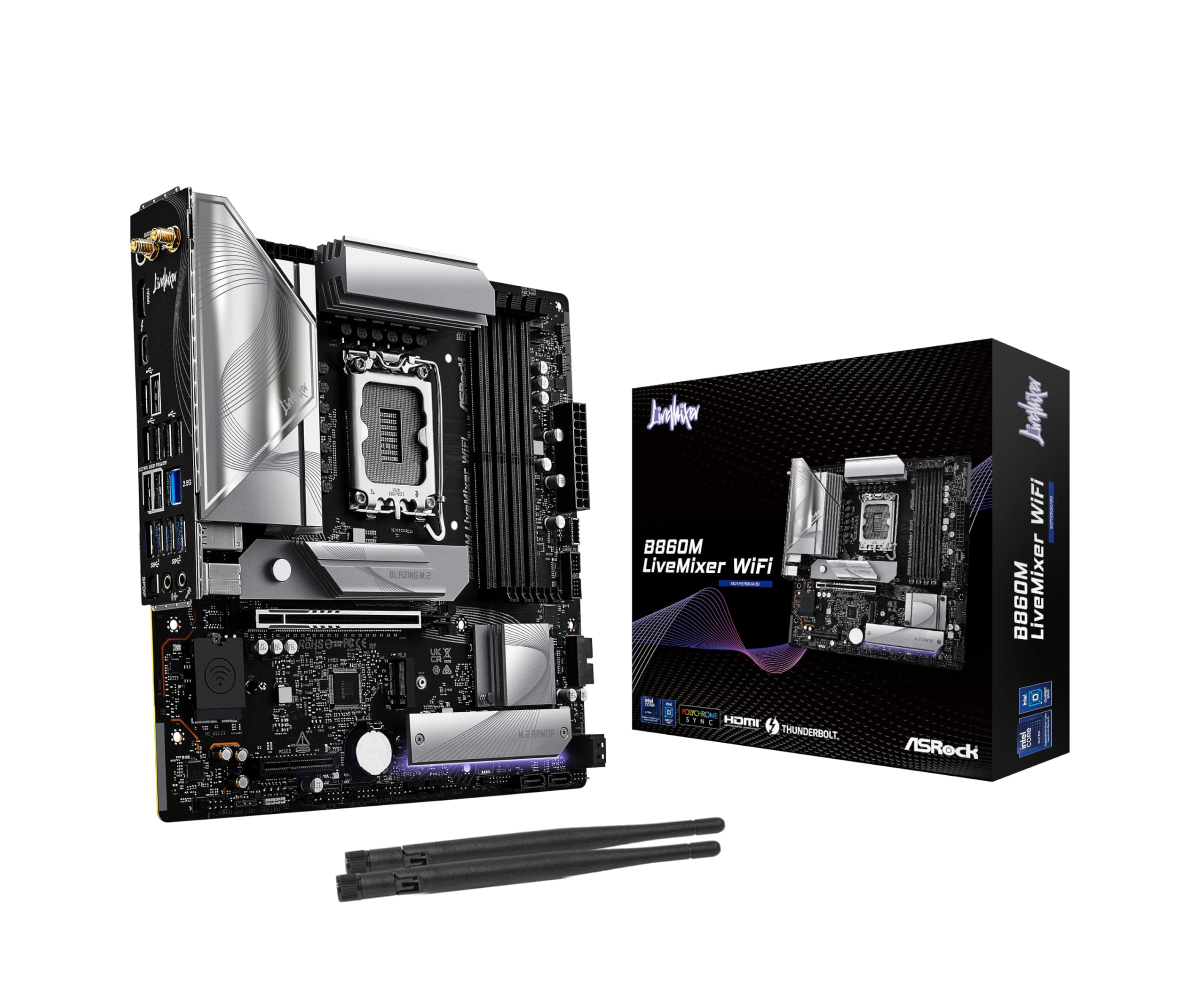 ASRock Mainboard B860M LiveMixer WiFi Bild 2