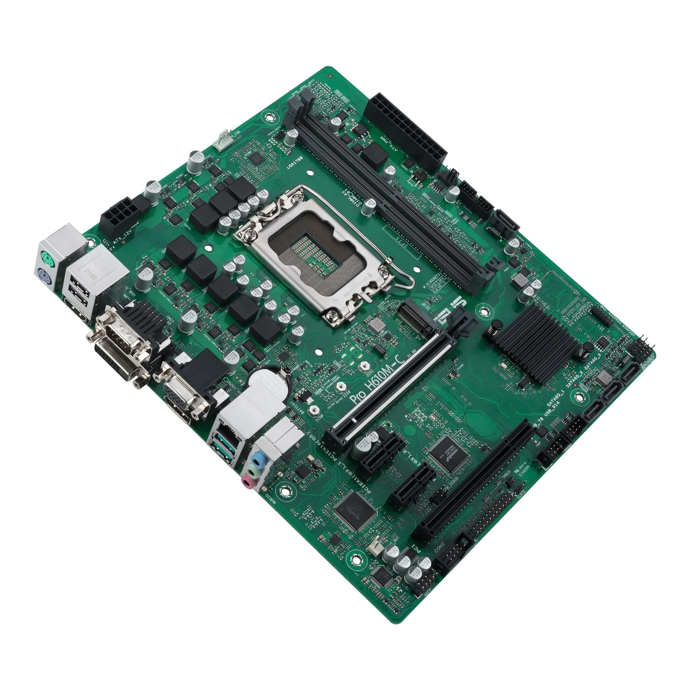 ASUS Prime H610M-C-CSM Business-Mainboard Sockel Intel LGA 1700 (Intel H610, mATX, DDR4 Speicher, PCIe 4.0, 2X M.2, COM Header, RGB Header) M-C-CSM Pro H610 Bild 7
