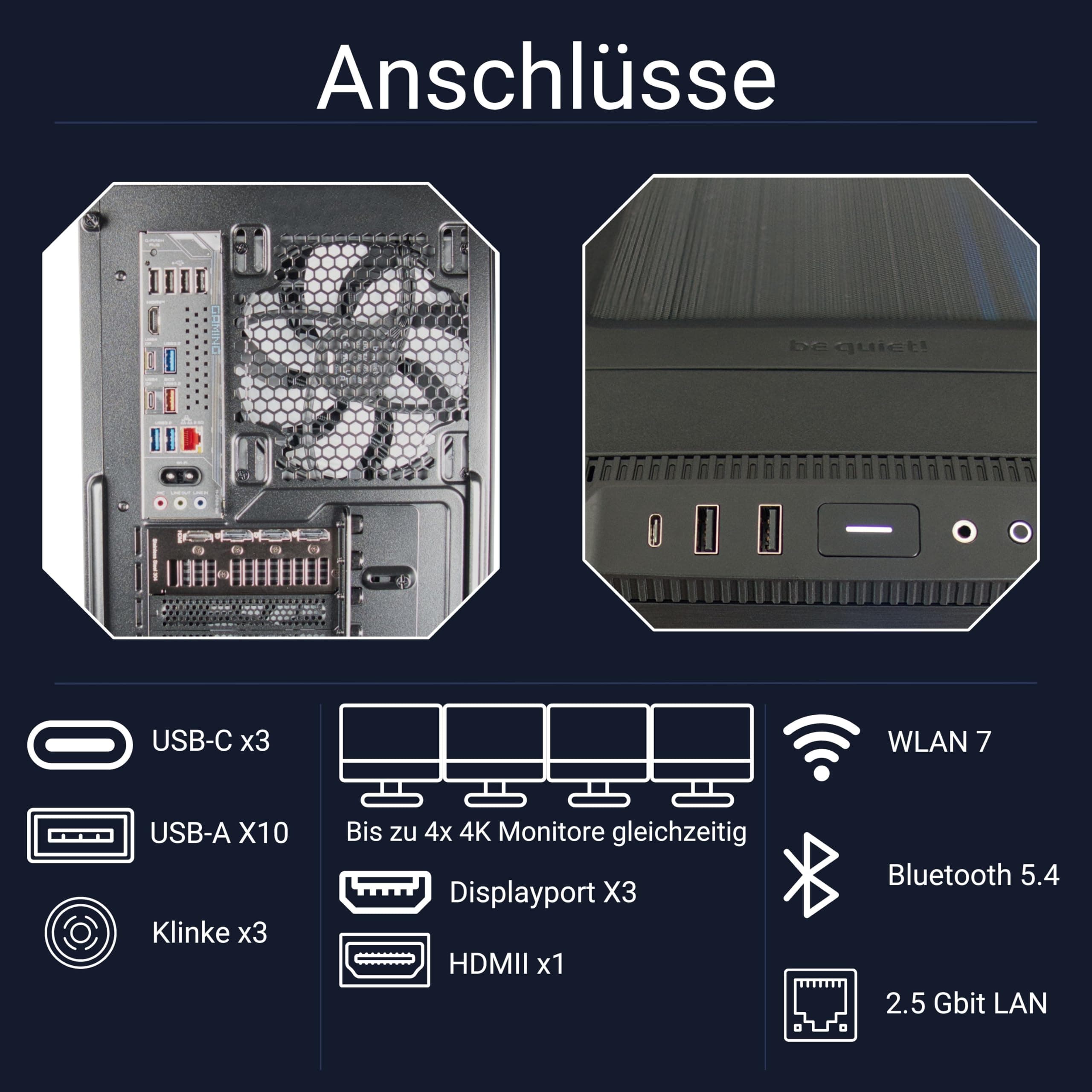 Gaming PC AMD Ryzen 7 9850X3D Radeon RX 9070 XT 16GB GDDR6 48GB DDR5-6000MHz RAM 2TB NVMe SSD ARGB Beleuchtung Wi-Fi 7 Windows 11 Pro Ryzen 9850X3D 48GB DDR5 RX 9070XT Bild 5