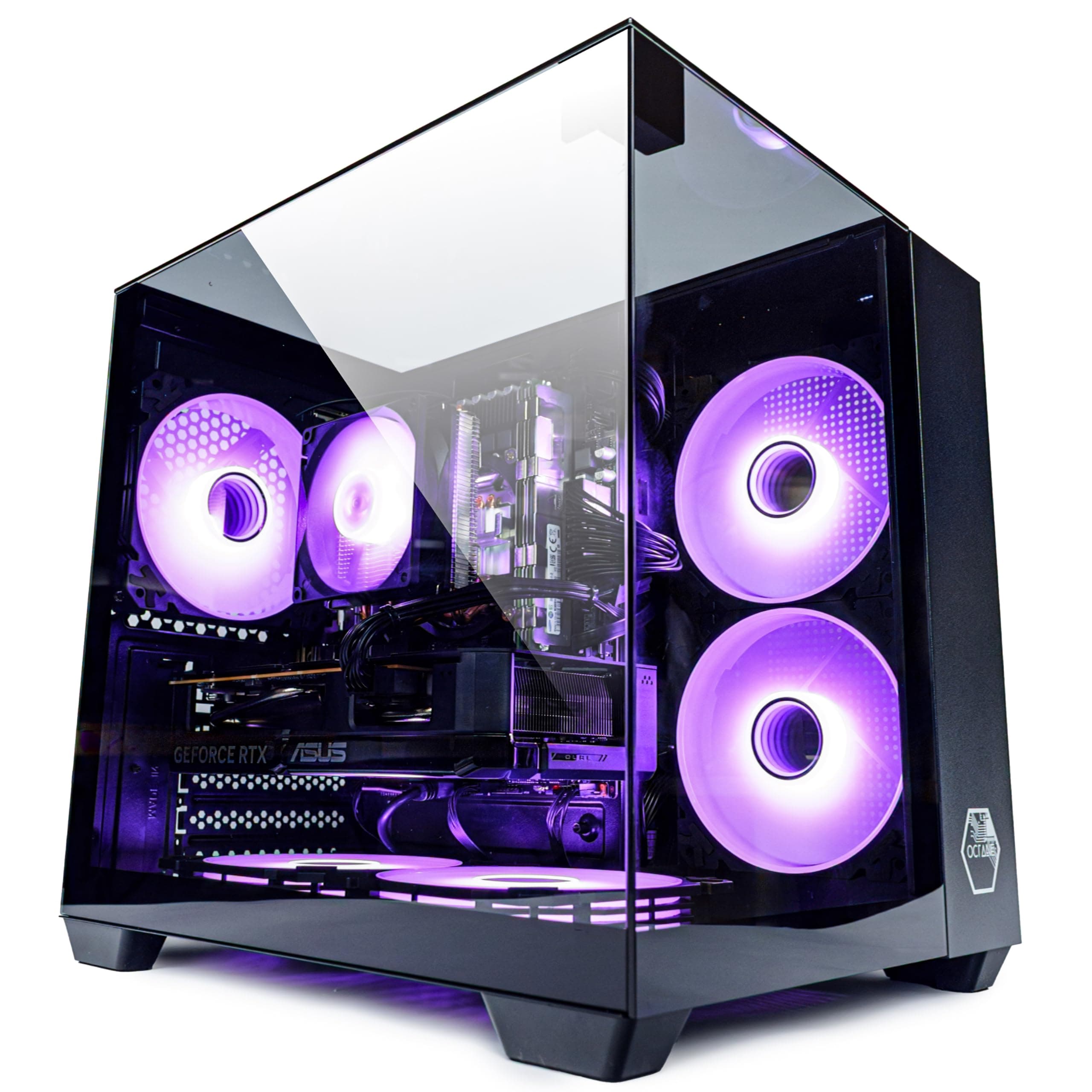 Gaming PC Venom, RGB, 64GB RAM + 1TB SSD, AMD RX 590 8GB, Intel E5, WiFi, Bluetooth (schwarz) Bild 2