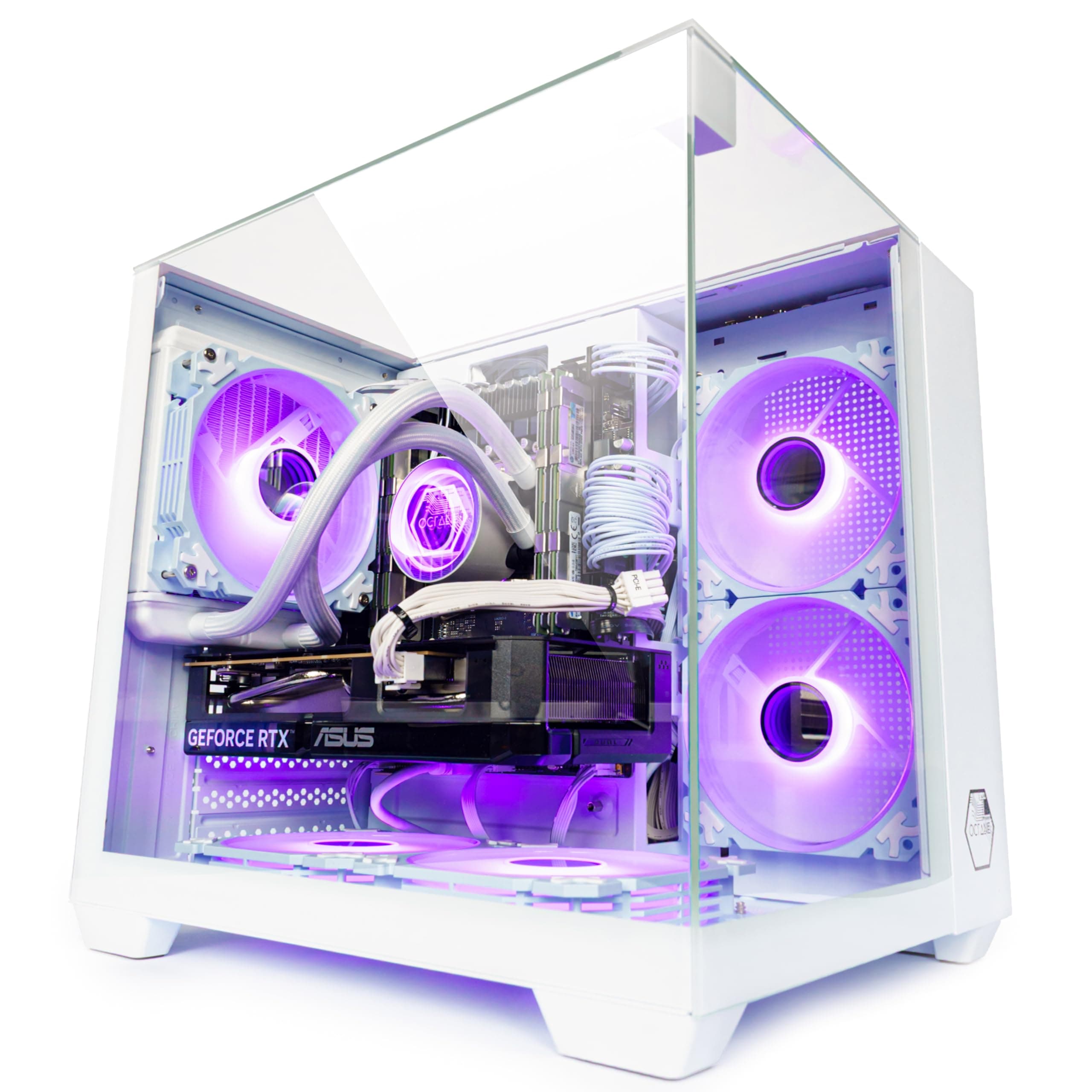 Gaming PC Venom White Wasserkühlung, RGB, bis 128GB RAM, GTX 1660S/ RTX 3050/ RTX 5060, bis 2TB SSD, Intel E5, WiFi, BT (1. Grafikkarte: NVIDIA GTX 1660 SUPER, 64GB RAM | 500GB SSD) 64GB RAM | 500GB SSD 1. Grafikkarte: AMD RX 590 8GB