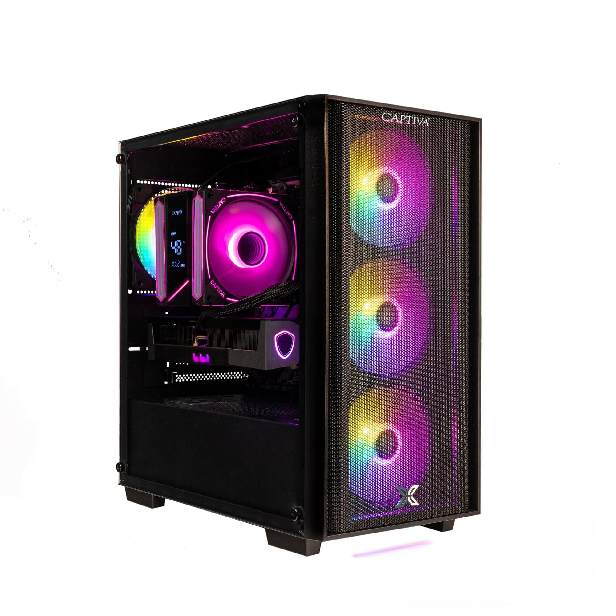 Captiva PC Highend Gaming R10-0389 | AMD Ryzen 7 7800X3D | 32GB DDR5 RAM | Radeon RX 9070 XT 16GB | 2 TB SSD | Windows 11 Home Windows 11 Home 2000.0 GB 32.0 GB