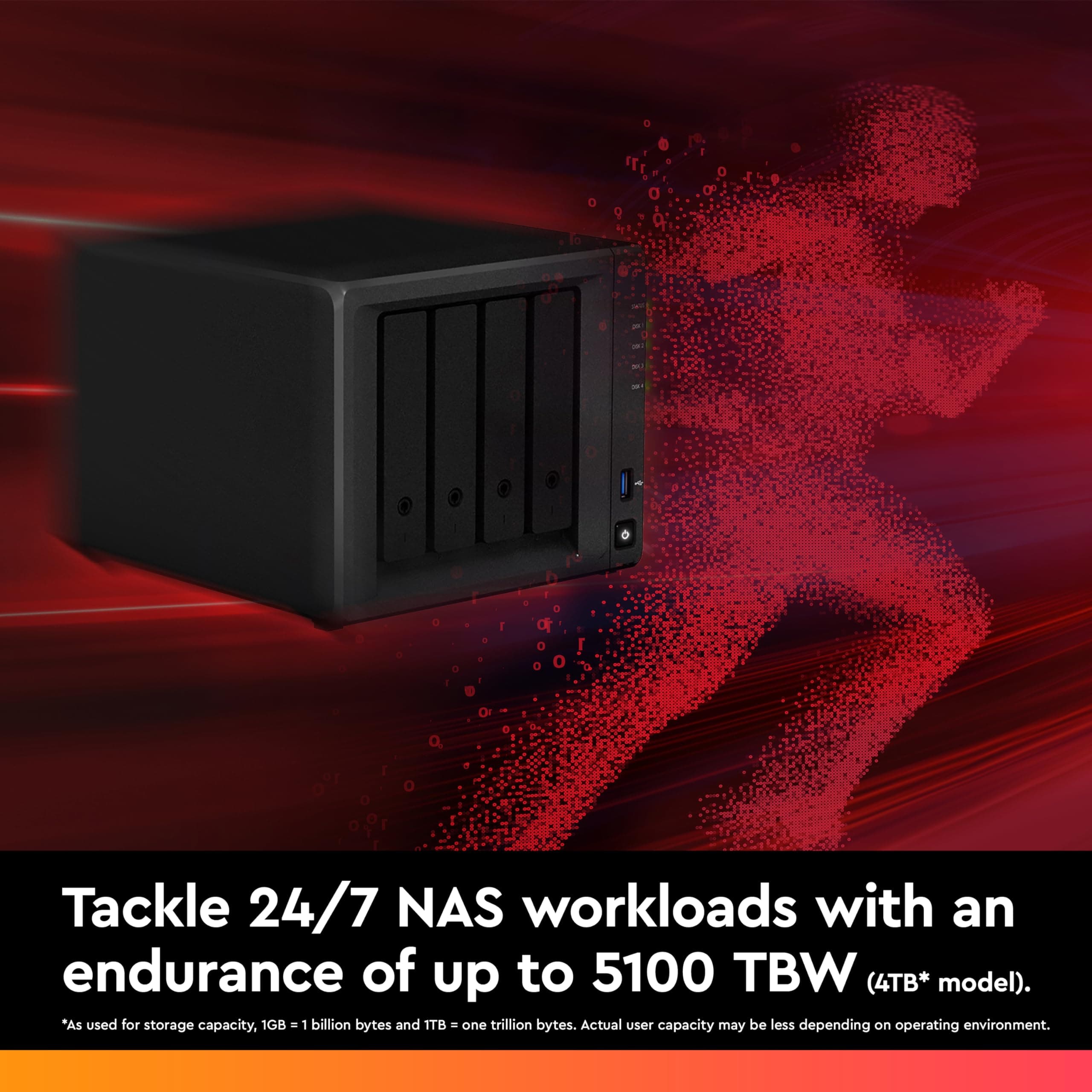 WD Red SN700 2TB NVMe SSD for NAS devices, with robust system responsiveness and exceptional I/O performance Bild 4