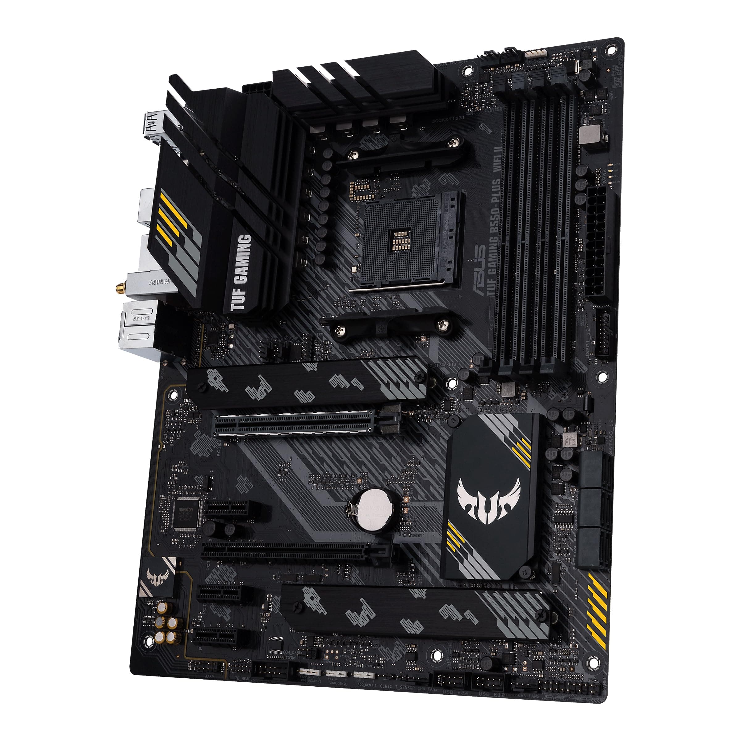 ASUS TUF Gaming B550-PLUS WiFi II AMD AM4 (3rd Gen Ryzen™) ATX Gaming Motherboard (PCIe 4.0, WiFi 6, 2,5 GB LAN, BIOS Flashback, USB 3.2 Gen 2, adressierbarer Gen 2 RGB Header und Aura Sync) Bild 3
