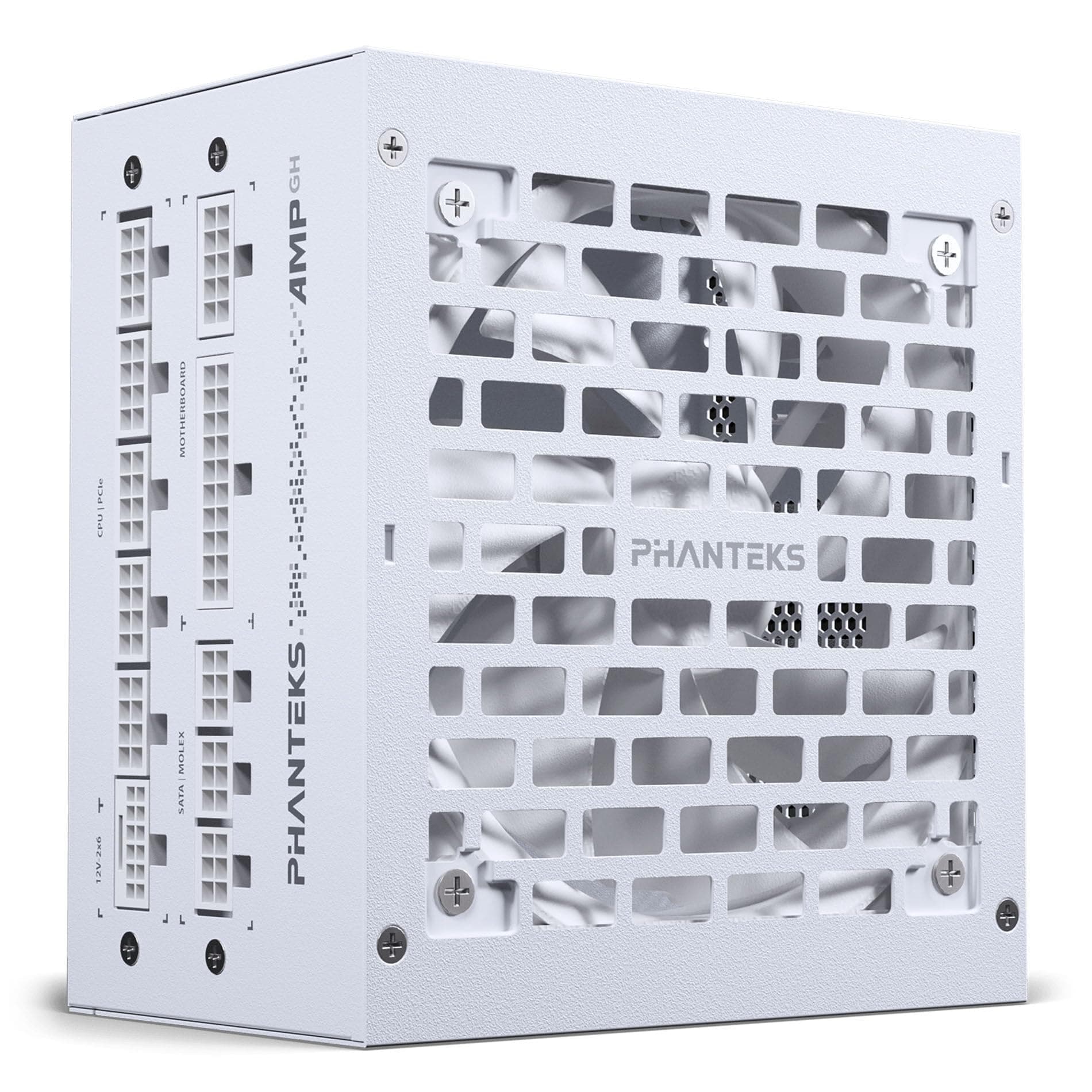 Phanteks AMP GH 850W PC-Netzteil Weiß, 850 Watt ATX-Netzteil, PCIe 5.1, ATX 3.1 PSU | 80 PLUS Gold, alle Kabel abnehmbar, leise