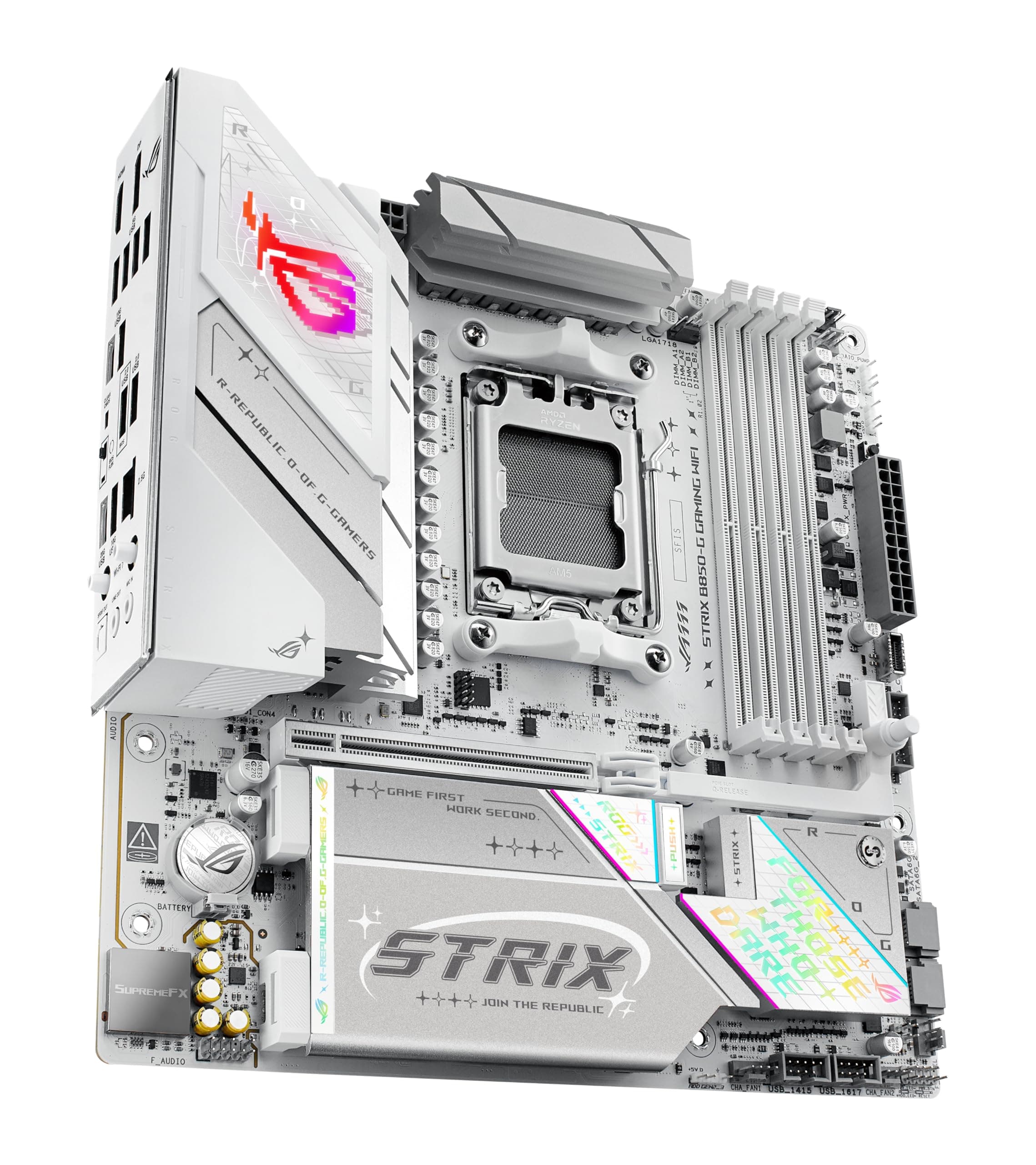ASUS ROG Strix B850-G Gaming WiFi Mainboard Sockel AMD AM5 (mATX, DDR5 Speicher, 4X M.2, PCIe 5.0, WiFi 7, Aura Sync) Bild 7