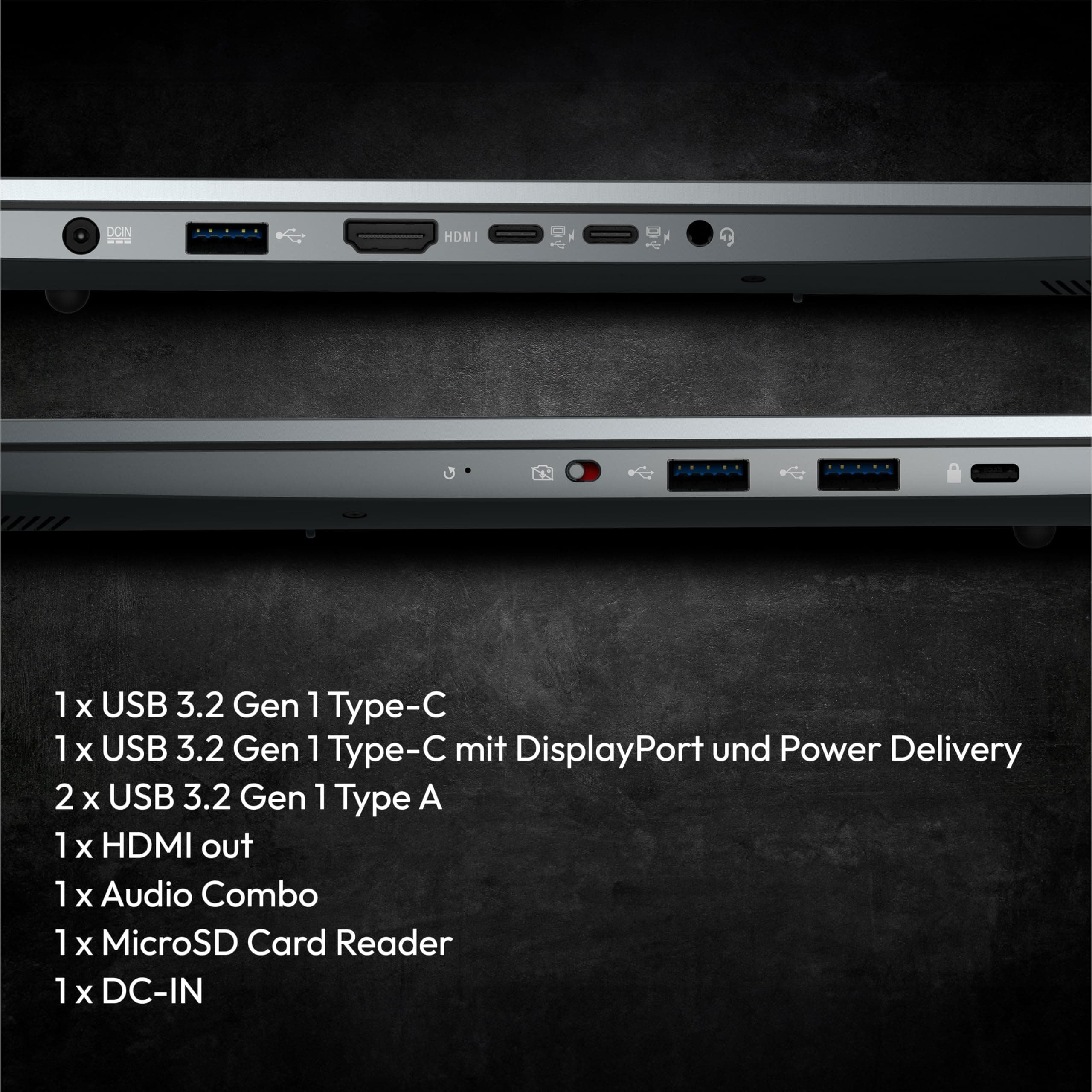 MEDION 40,6 cm (16 Zoll QHD+ 120Hz) P10 Laptop (Intel Core i7-13620H, 16GB DDR5 RAM, 1TB PCIe SSD, GeForce RTX 3050 4GB GDDR6, 100% sRGB, FHD Webcam, WLAN, Win 11) Intel core i7 13. Gen 16.0 GB 1000.0 GB Nvidia Geforce RTX 3050 MD62615 Bild 7