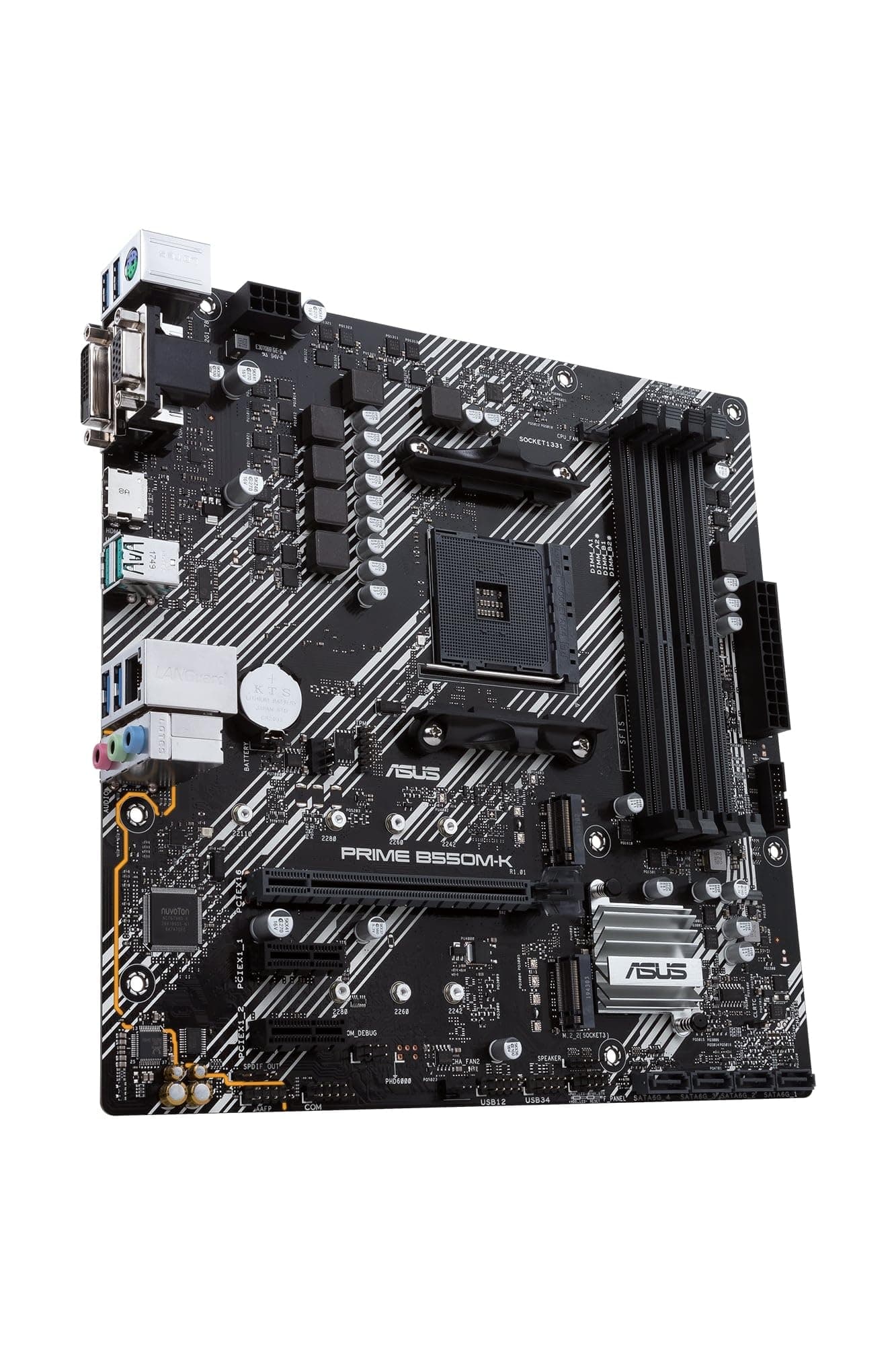 ASUS Prime B550M-K Gaming Mainboard Sockel AM4 (Micro ATX, Ryzen, PCIe 4.0, 2X M.2-Steckplätze, SATA 6Gbit/s, USB 3.2 Gen 2 Typ-A) Bild 7