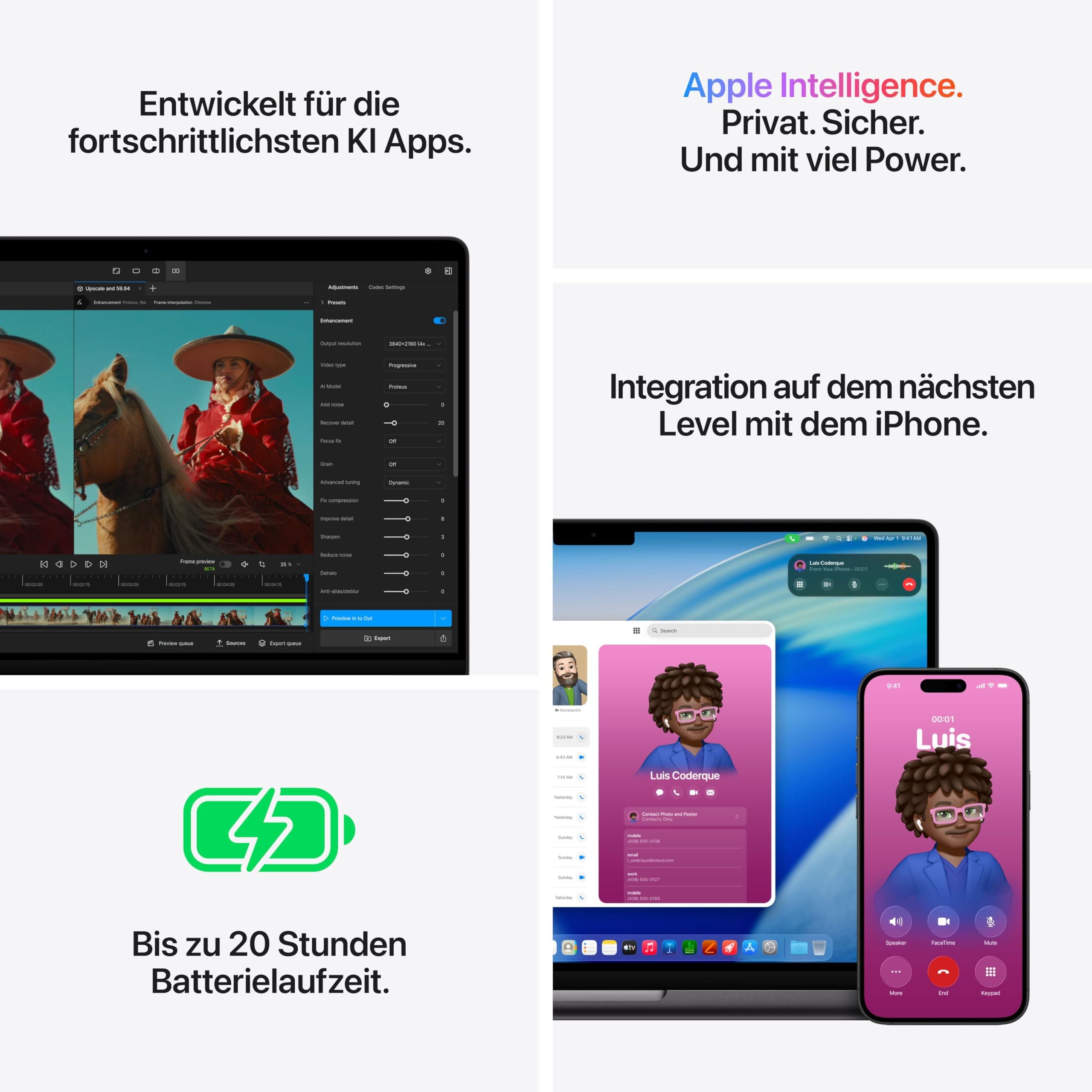 Apple MacBook Pro Laptop mit M5 Max Chip mit 18-Core CPU und 32-Core GPU: Entwickelt für KI, 14,2" Liquid Retina XDR Display, 36 GB gemeinsamer Arbeitsspeicher, 2 TB SSD, WLAN 7; Space Schwarz 18 core CPU und 32 core GPU 2TB Space Schwarz M5 Max chip Bild 5