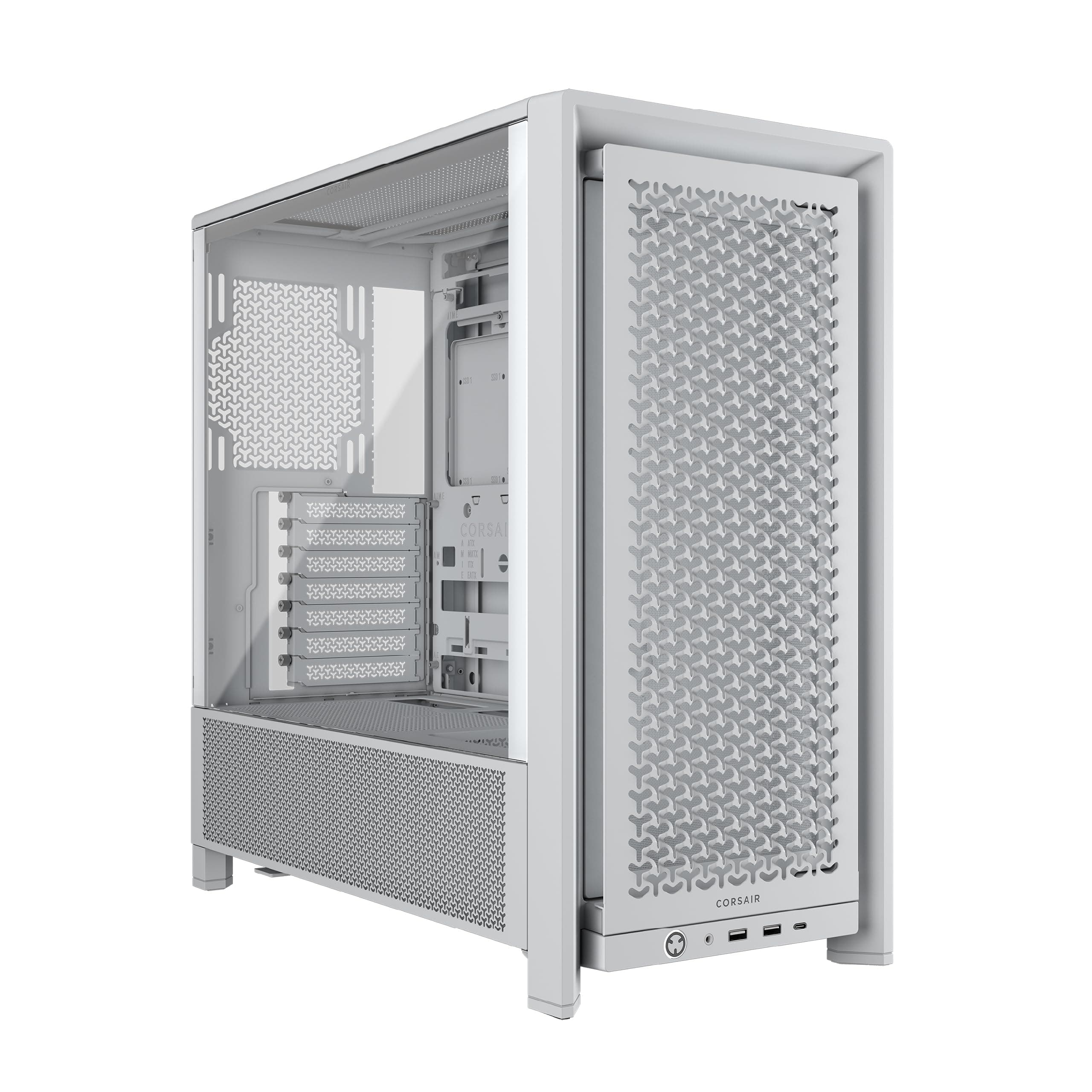 CORSAIR Frame 4000D Modulares Mid-Tower ATX PC-Gehäuse – Hoher Luftstrom, InfiniRail™ Ventilator-Montagesystem, ASUS BTF, MSI Project Zero, Gigabyte Project Stealth – Weiß FRAME 4000D Weiß