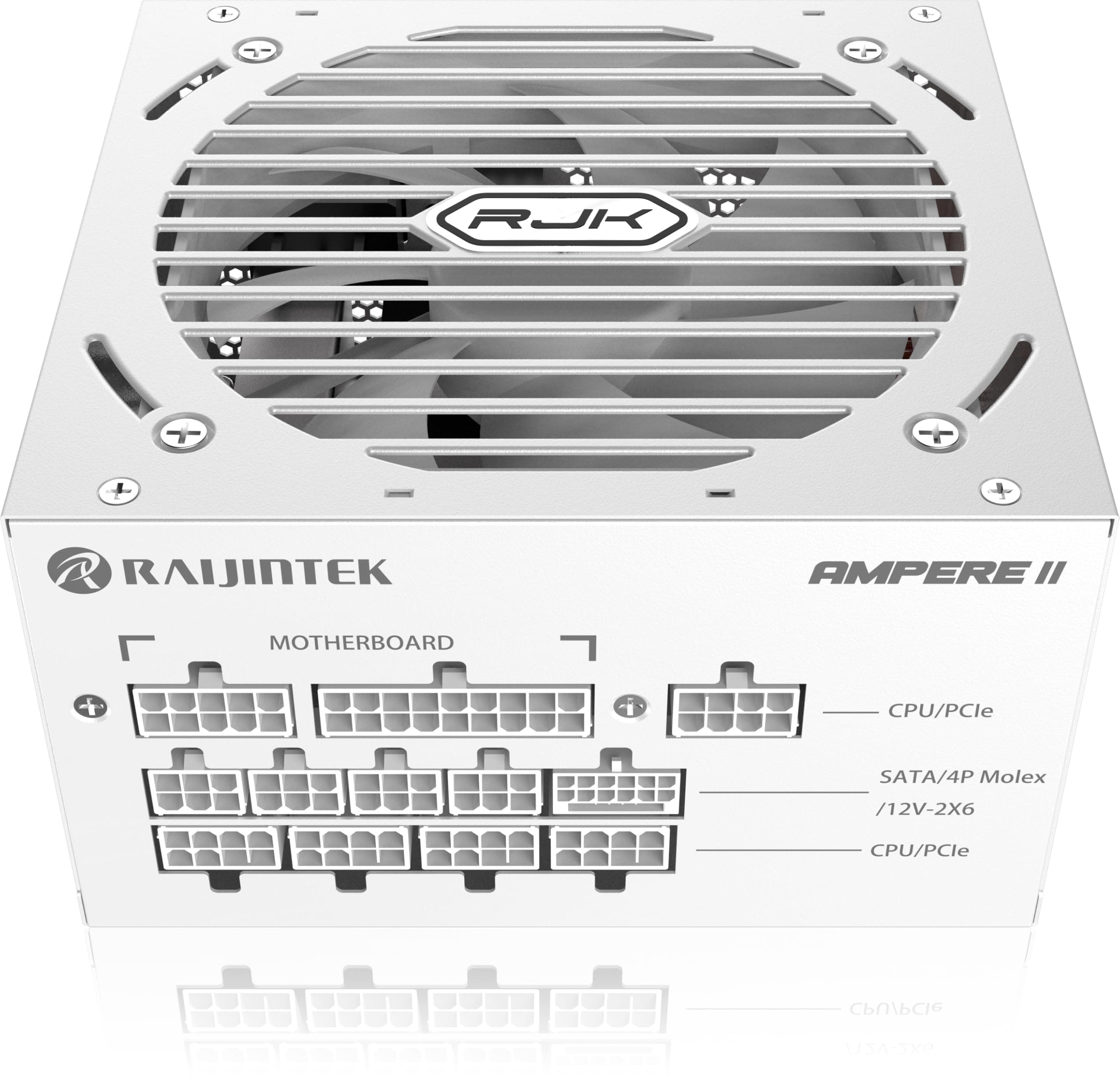 RAIJINTEK Ampere II 1200W Netzteil, 80 Plus Platin, ATX 3.1, Vollmodular, PCIe 5.1 12V-2x6 Anschluss, Kompaktes Design, 10 Jahre Garantie – Weiß Bild 7