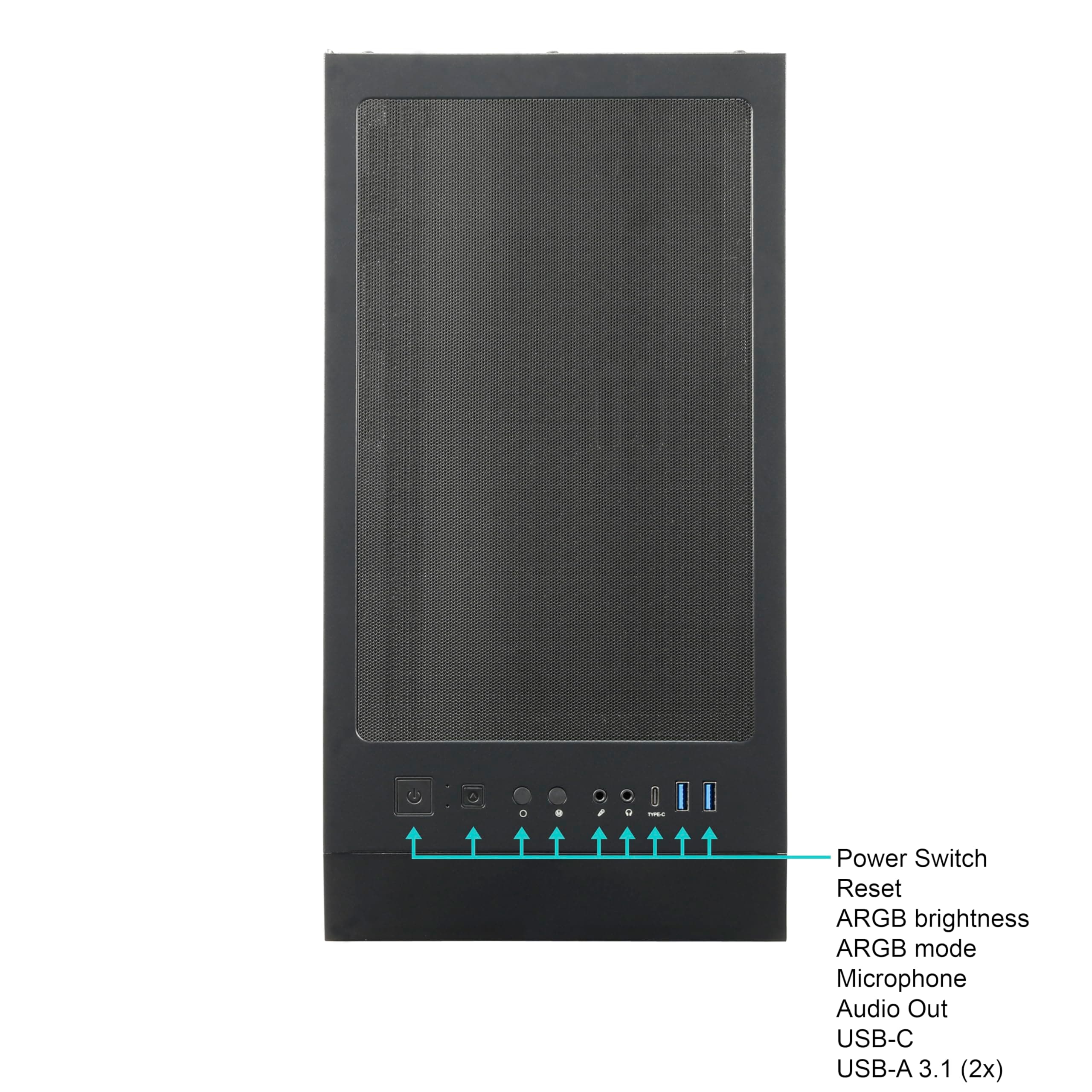 Ankermann Nexo Gaming PC | AMD Ryzen 5 9600X | Nvidia GeForce RTX 5060 Ti 16GB | 32GB DDR5 RAM | 1TB NVMe SSD | Windows 11 | WLAN & Bluetooth Bild 5