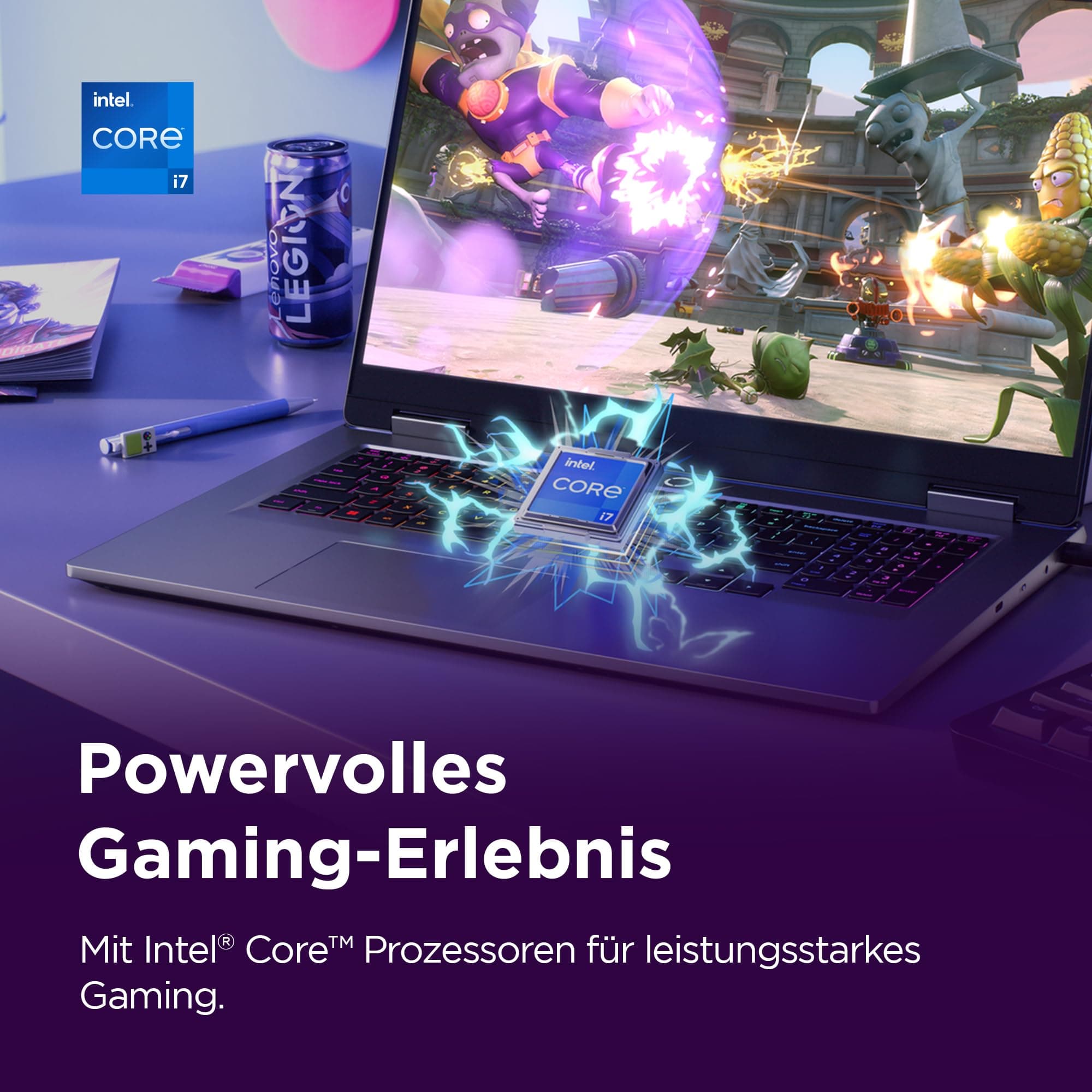 Lenovo LOQ Gaming AI Laptop | 17.3" Full HD 165Hz Display | Intel Core i7-14700HX | 16GB RAM | 1TB SSD | NVIDIA GeForce RTX 5060 | Windows 11 | QWERTZ | Grau | 3 Monate GamePass Bild 5